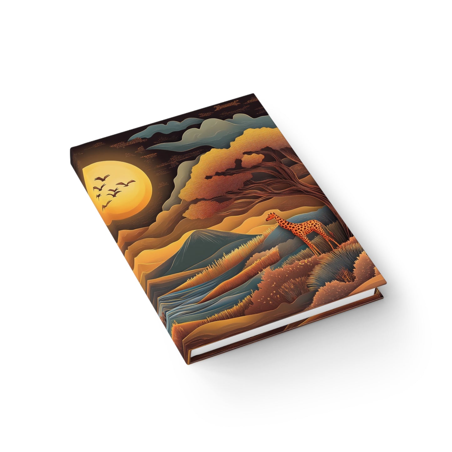 Sunset African Landscape - Mini Hardcover Journal Sunset African Landscape - Mini Hardcover Journal Wishstoria