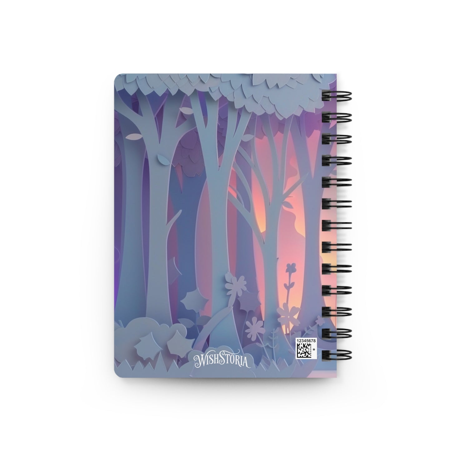 Spiral Lined Notebook - Enchanted Forest Spiral Lined Notebook - Enchanted Forest Wishstoria