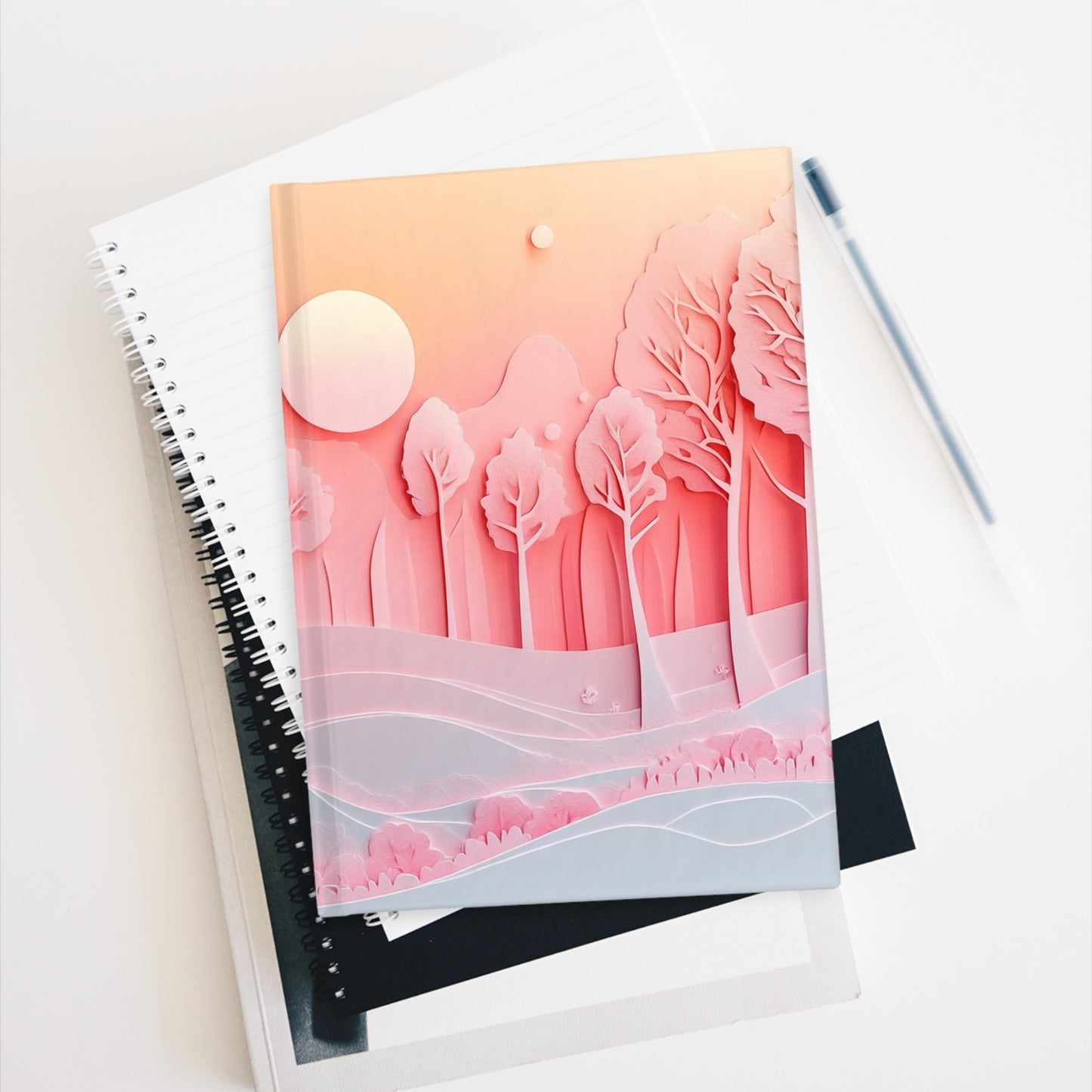 Dreamy Pink Forest - Mini Hardcover Journal Dreamy Pink Forest - Mini Hardcover Journal Wishstoria