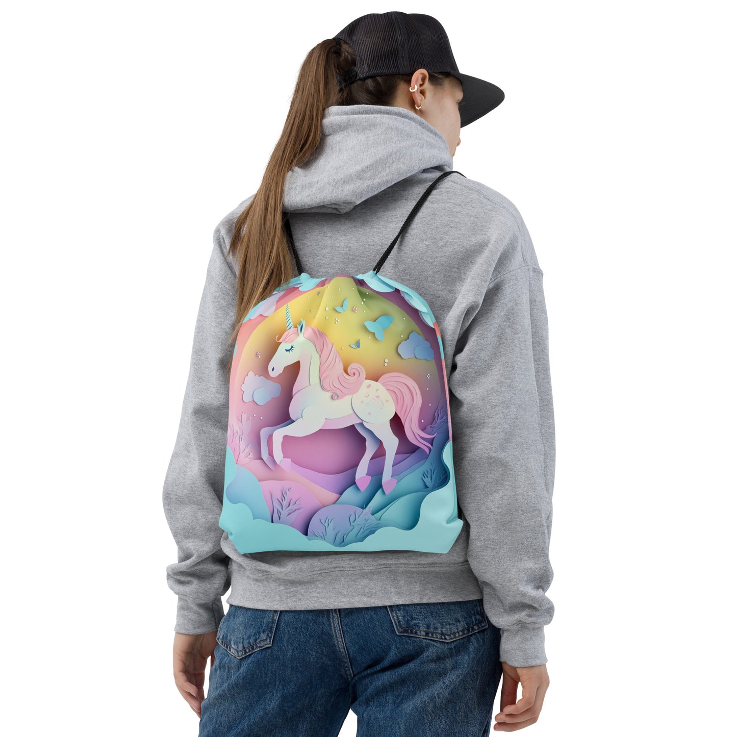 Magical Unicorn Drawstring bag Magical Unicorn Drawstring bag Wishstoria
