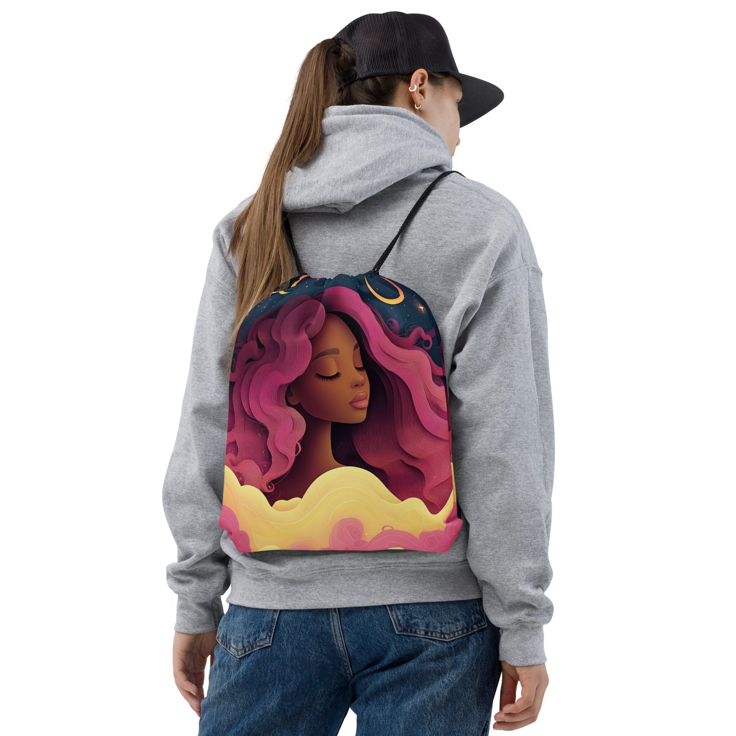 Celestial Fantasy Art Drawstring Bag 027 Celestial Fantasy Art Drawstring Bag 027 Wishstoria