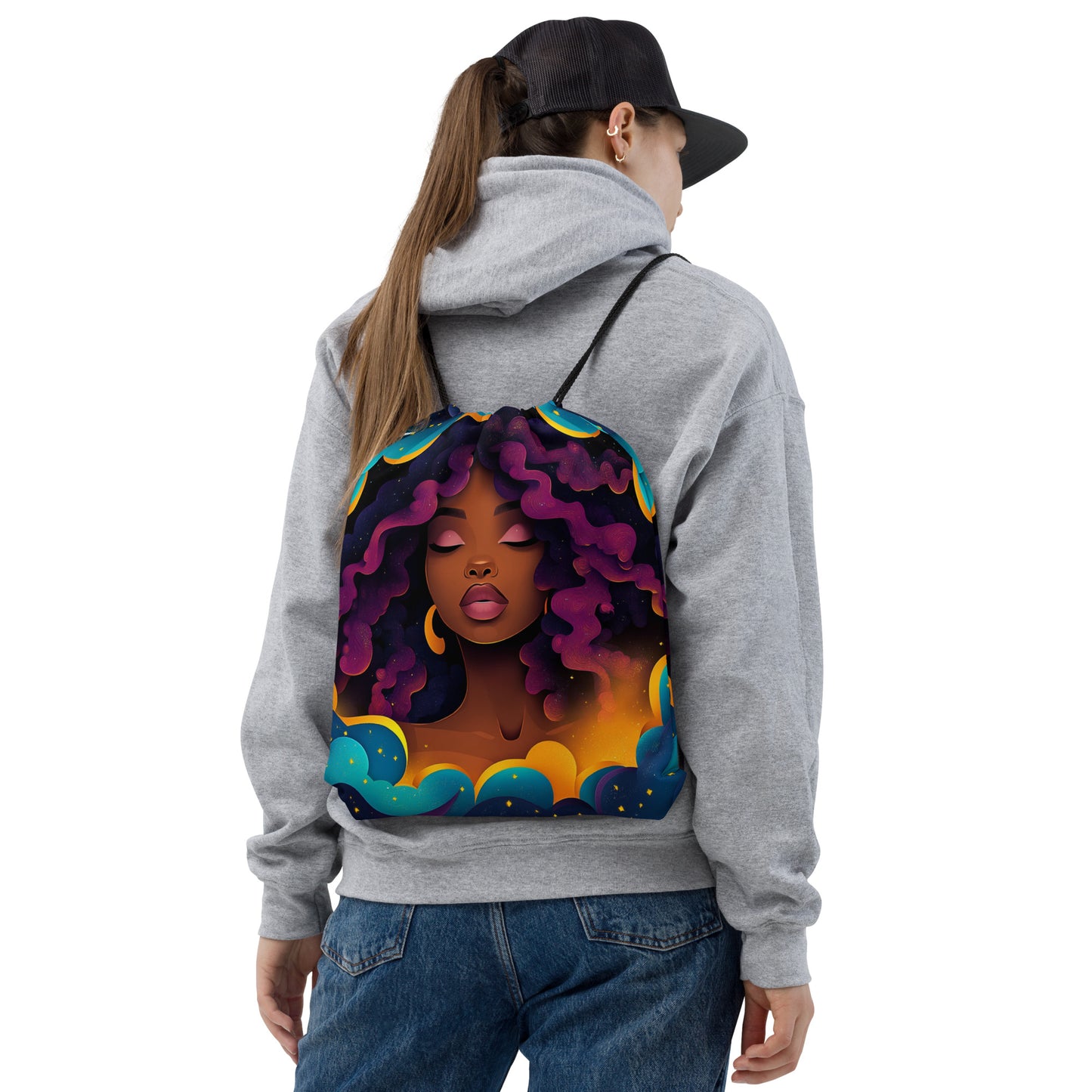 Celestial Fantasy Art Drawstring Bag 023 Celestial Fantasy Art Drawstring Bag 023 Wishstoria