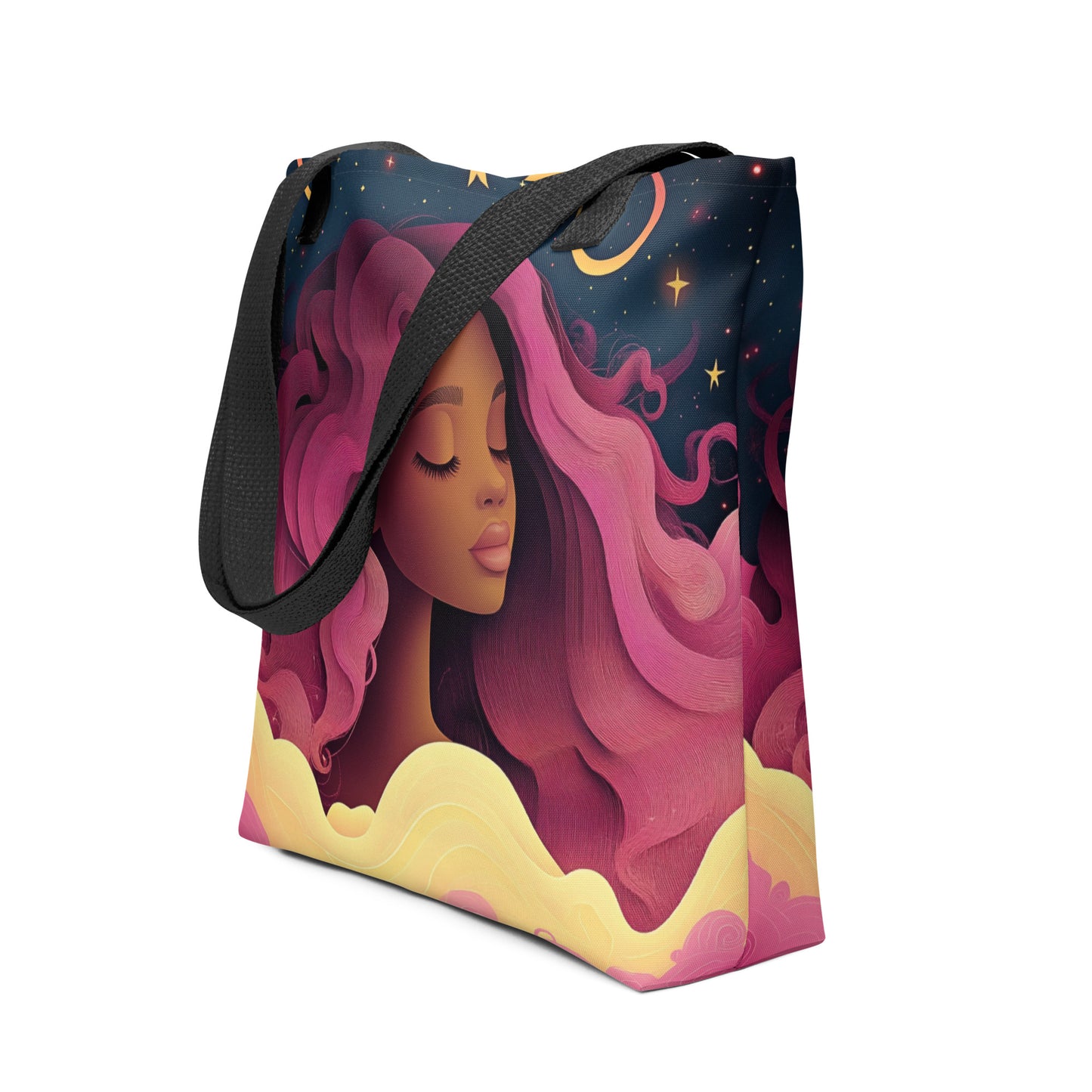 Fuchsia Celestial Goddess - Tote Bag Fuchsia Celestial Goddess - Tote Bag Wishstoria