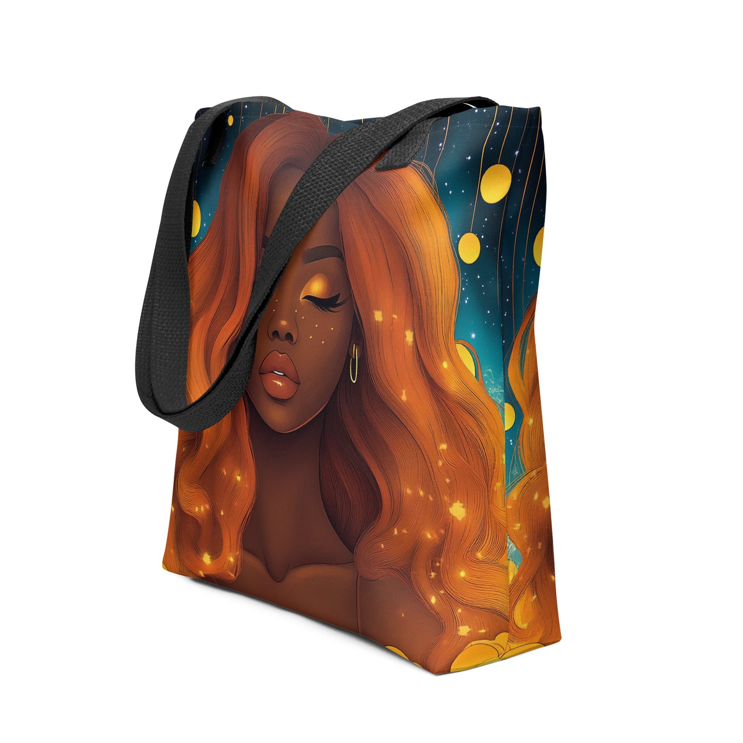 Orange Celestial Goddess - Tote Bag Orange Celestial Goddess - Tote Bag Wishstoria