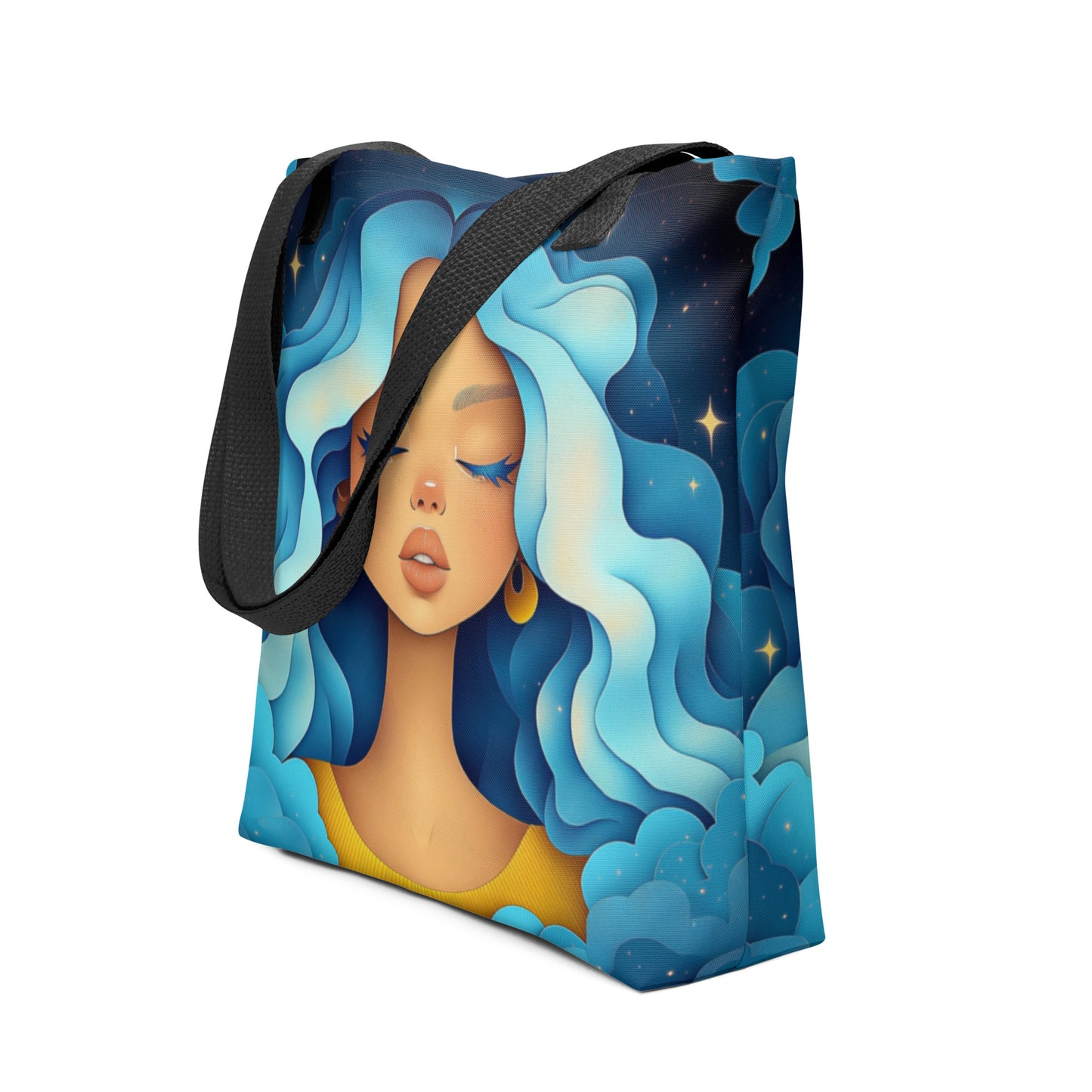 Tote Bag - Celestial Goddess (light blue) Tote Bag - Celestial Goddess (light blue) Wishstoria