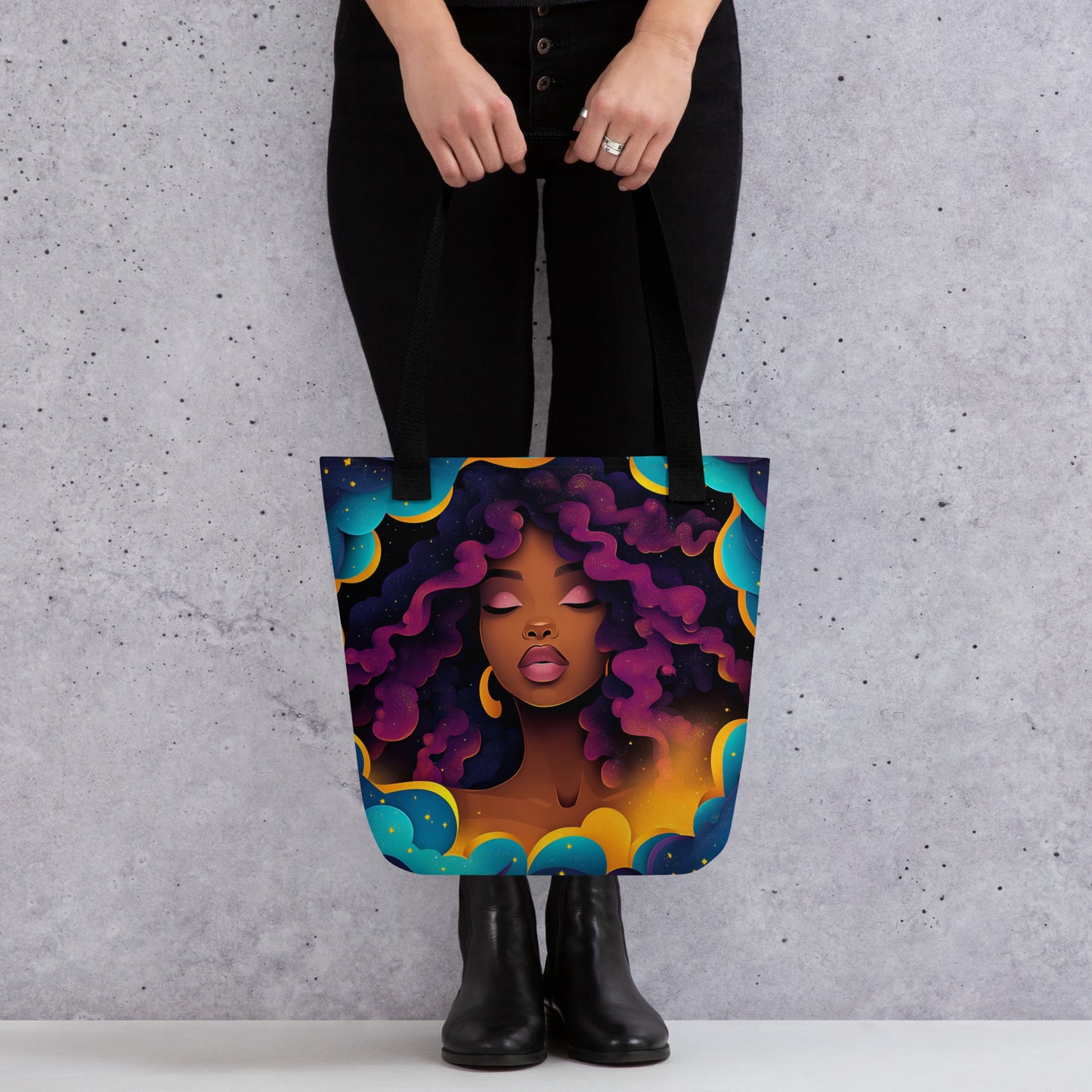 Magenta Celestial Goddess - Tote Bag Magenta Celestial Goddess - Tote Bag Wishstoria