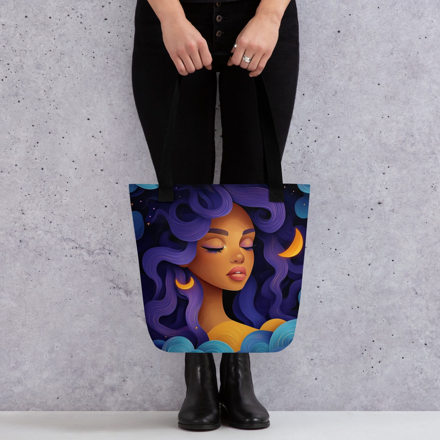 Violet Celestial Goddess - Tote Bag Violet Celestial Goddess - Tote Bag Wishstoria