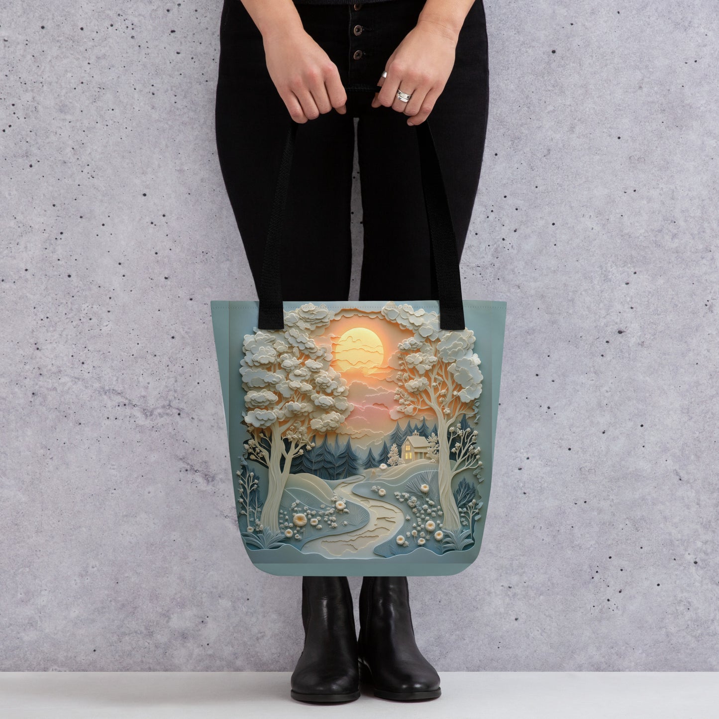 Glowing Landscape - Tote Bag Glowing Landscape - Tote Bag Wishstoria