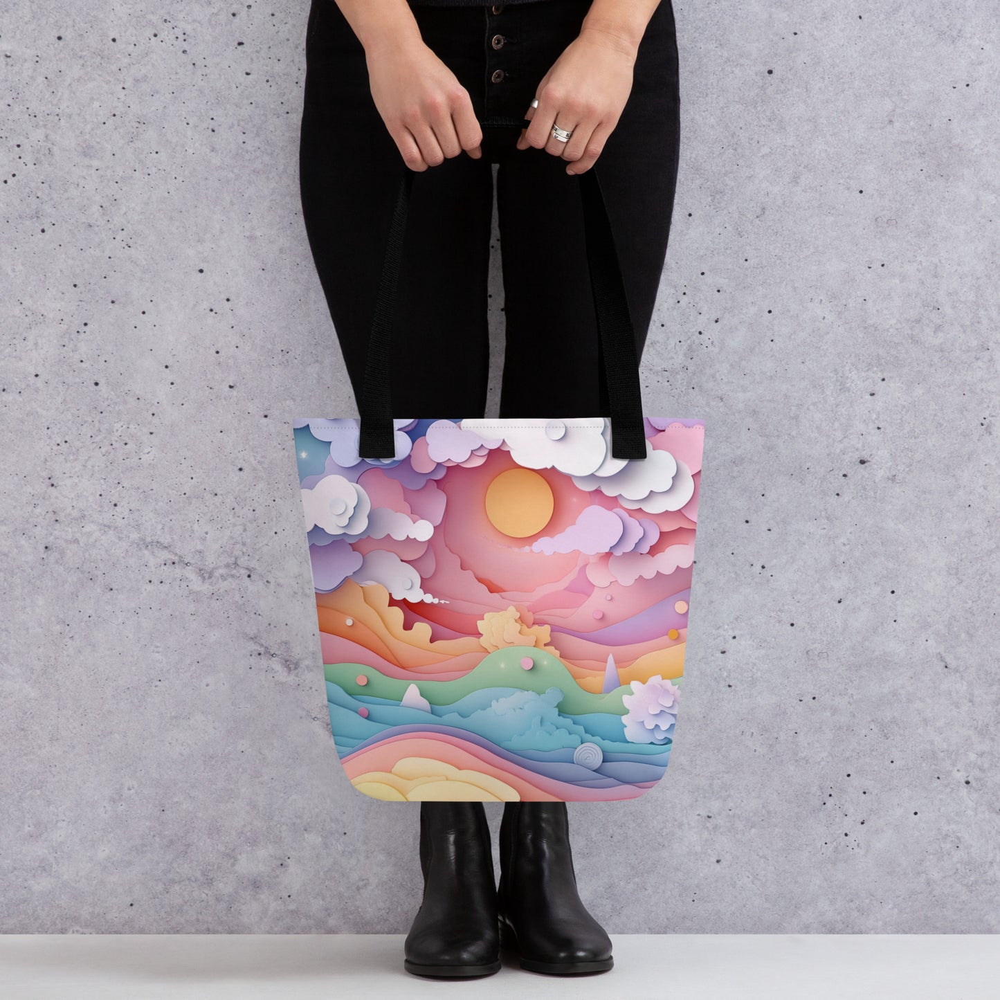 Paper Sunrise - Tote Bag Paper Sunrise - Tote Bag Wishstoria
