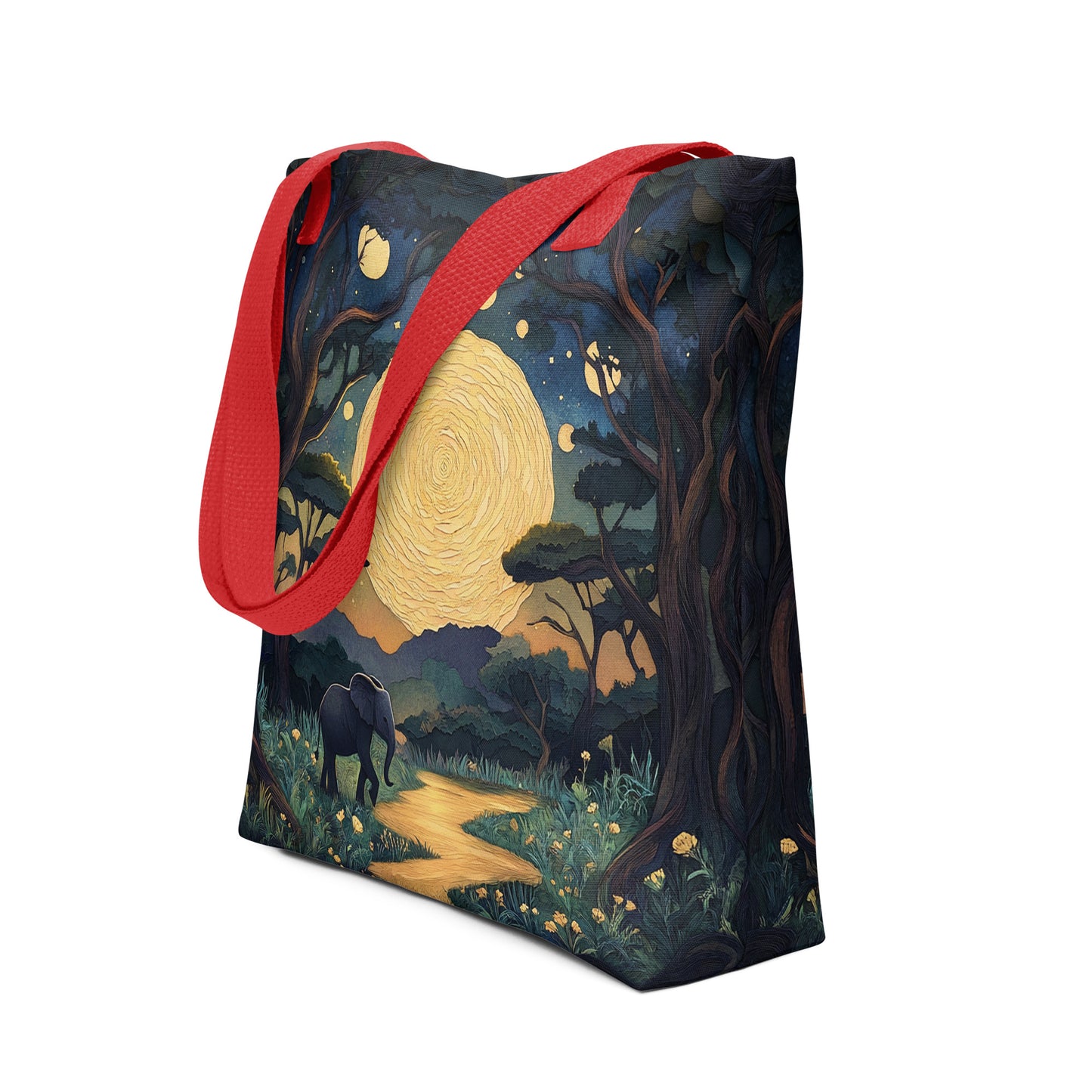 Moonlit Landscape - Tote Bag Moonlit Landscape - Tote Bag Wishstoria