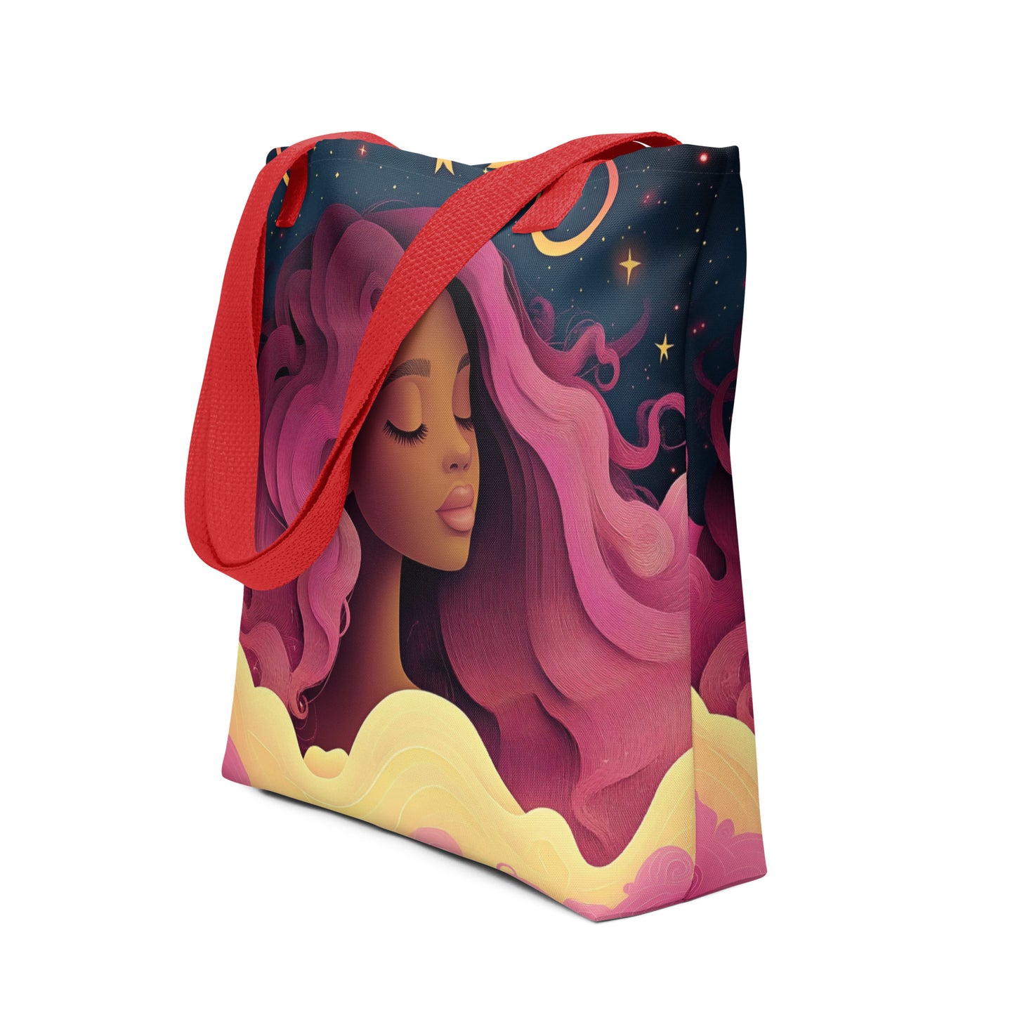 Fuchsia Celestial Goddess - Tote Bag Fuchsia Celestial Goddess - Tote Bag Wishstoria