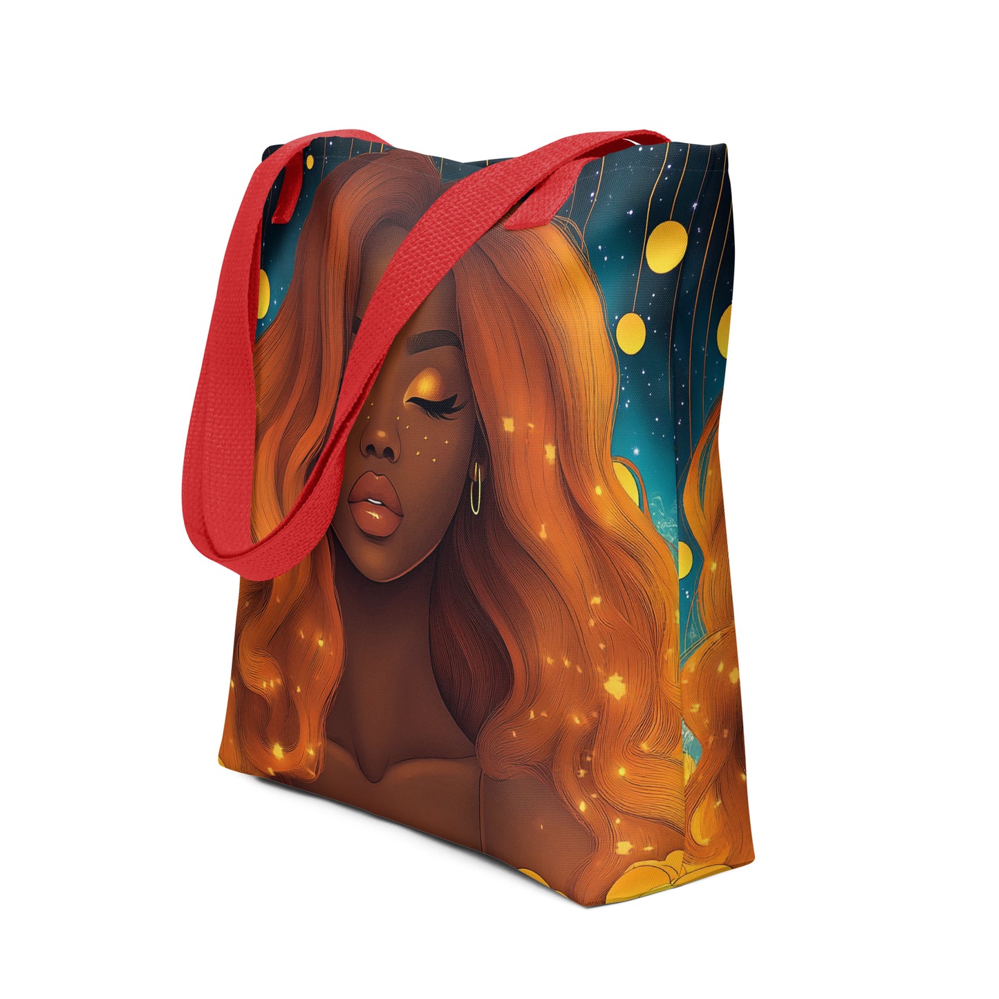 Orange Celestial Goddess - Tote Bag Orange Celestial Goddess - Tote Bag Wishstoria