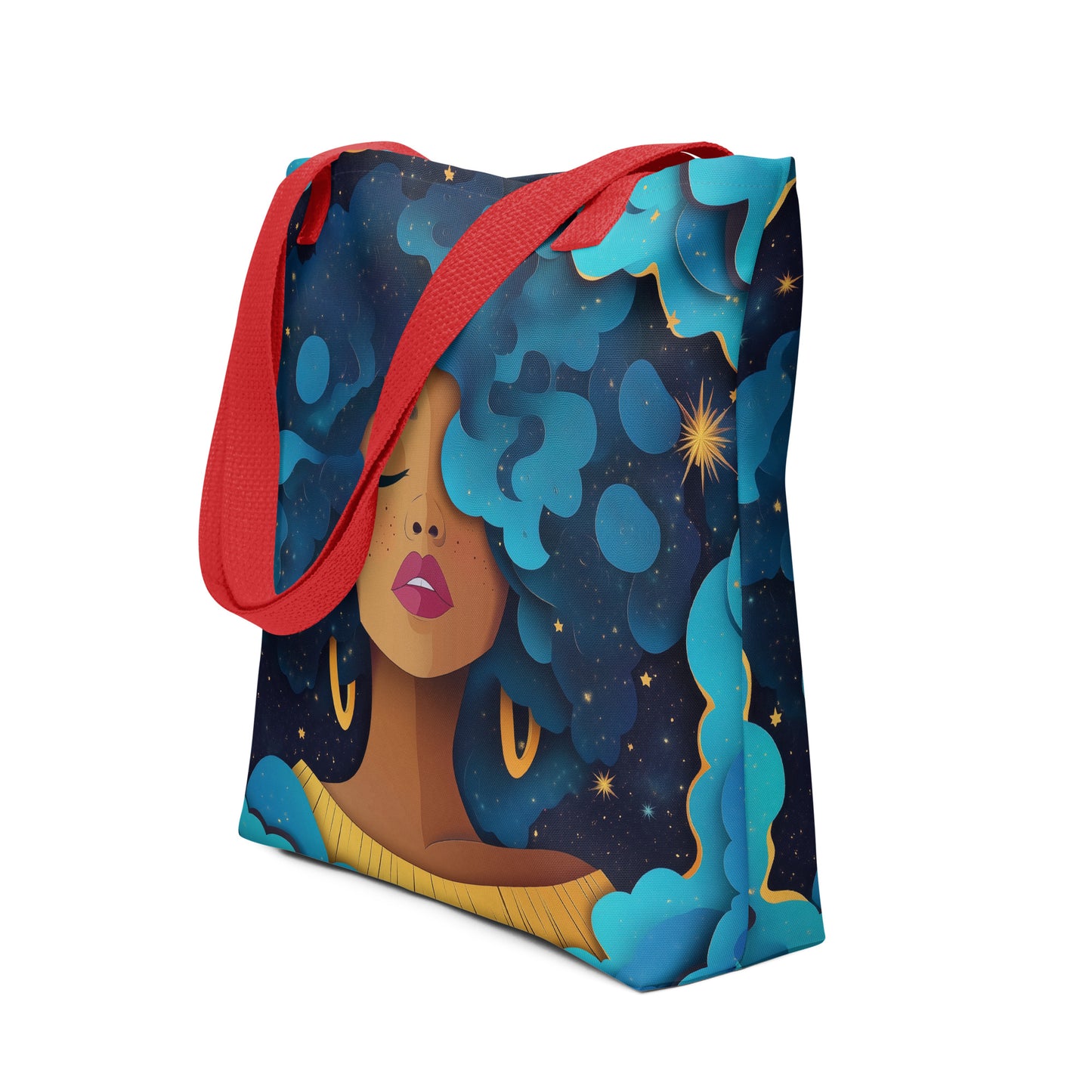 Blue Celestial Goddess - Tote Bag Blue Celestial Goddess - Tote Bag Wishstoria
