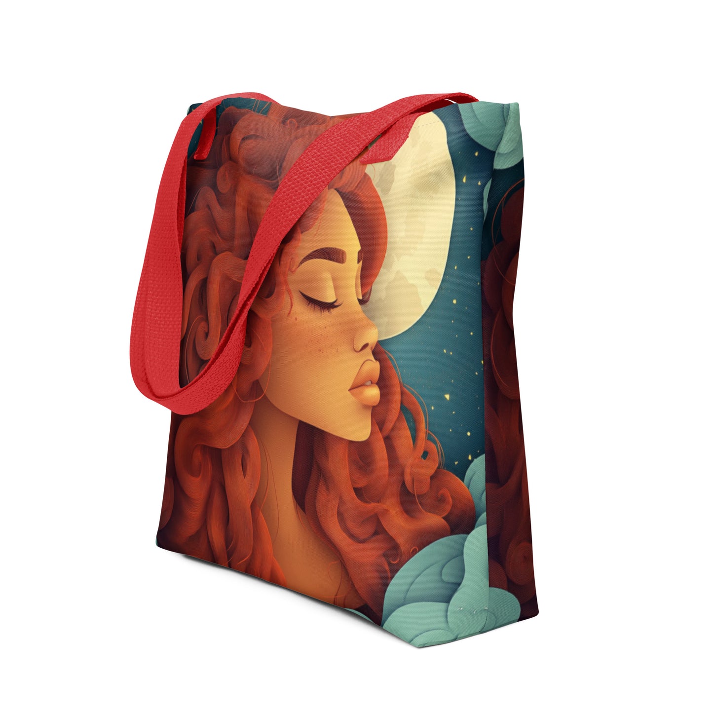 Tote Bag - Celestial Goddess (red) Tote Bag - Celestial Goddess (red) Wishstoria