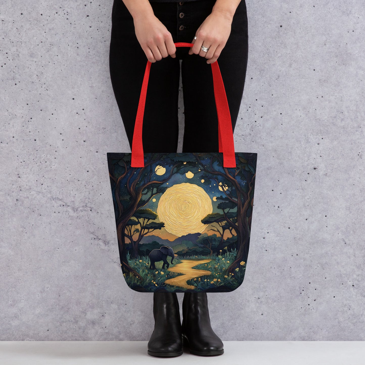 Moonlit Landscape - Tote Bag Moonlit Landscape - Tote Bag Wishstoria