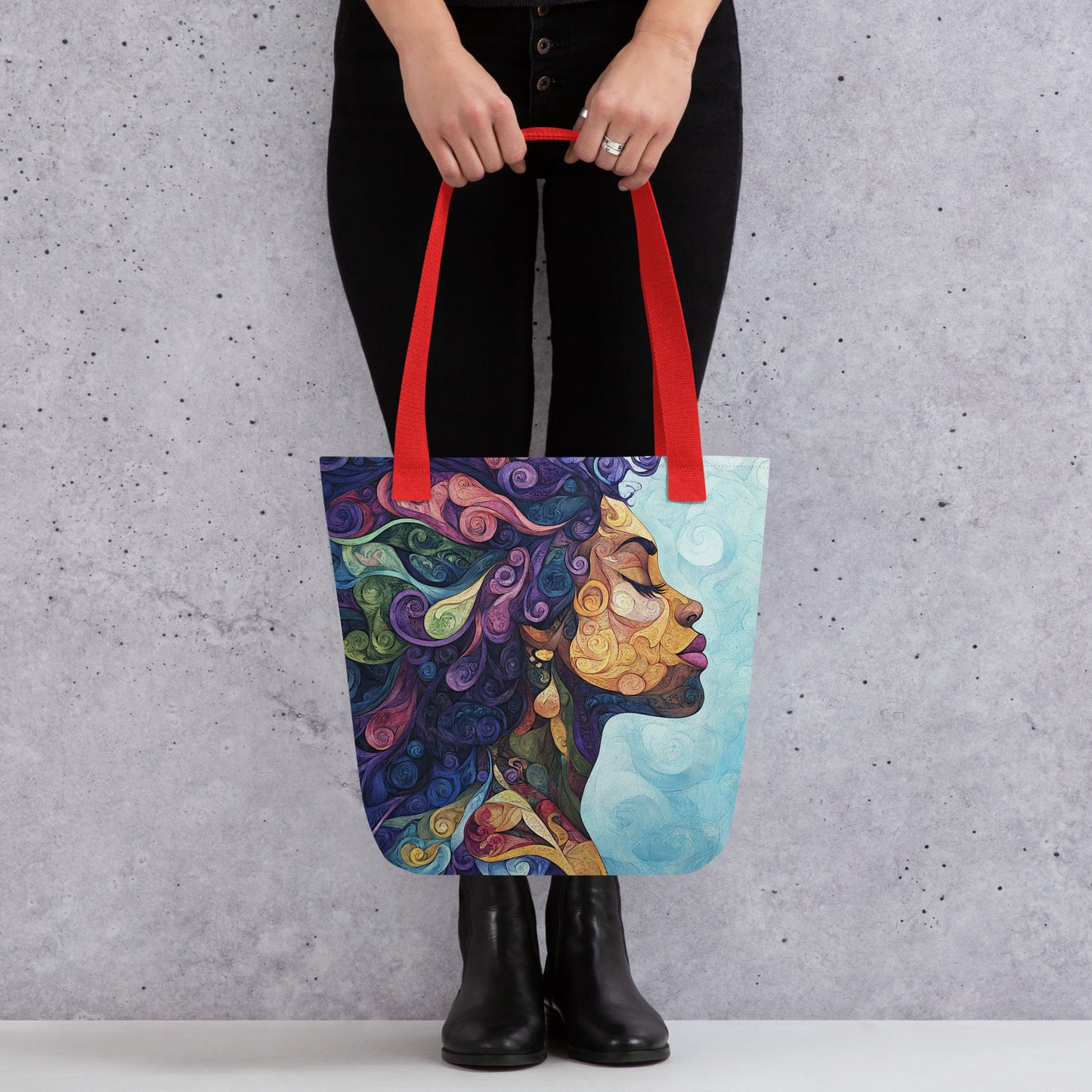 Vibrant Colors Woman - Tote bag Vibrant Colors Woman - Tote bag Wishstoria