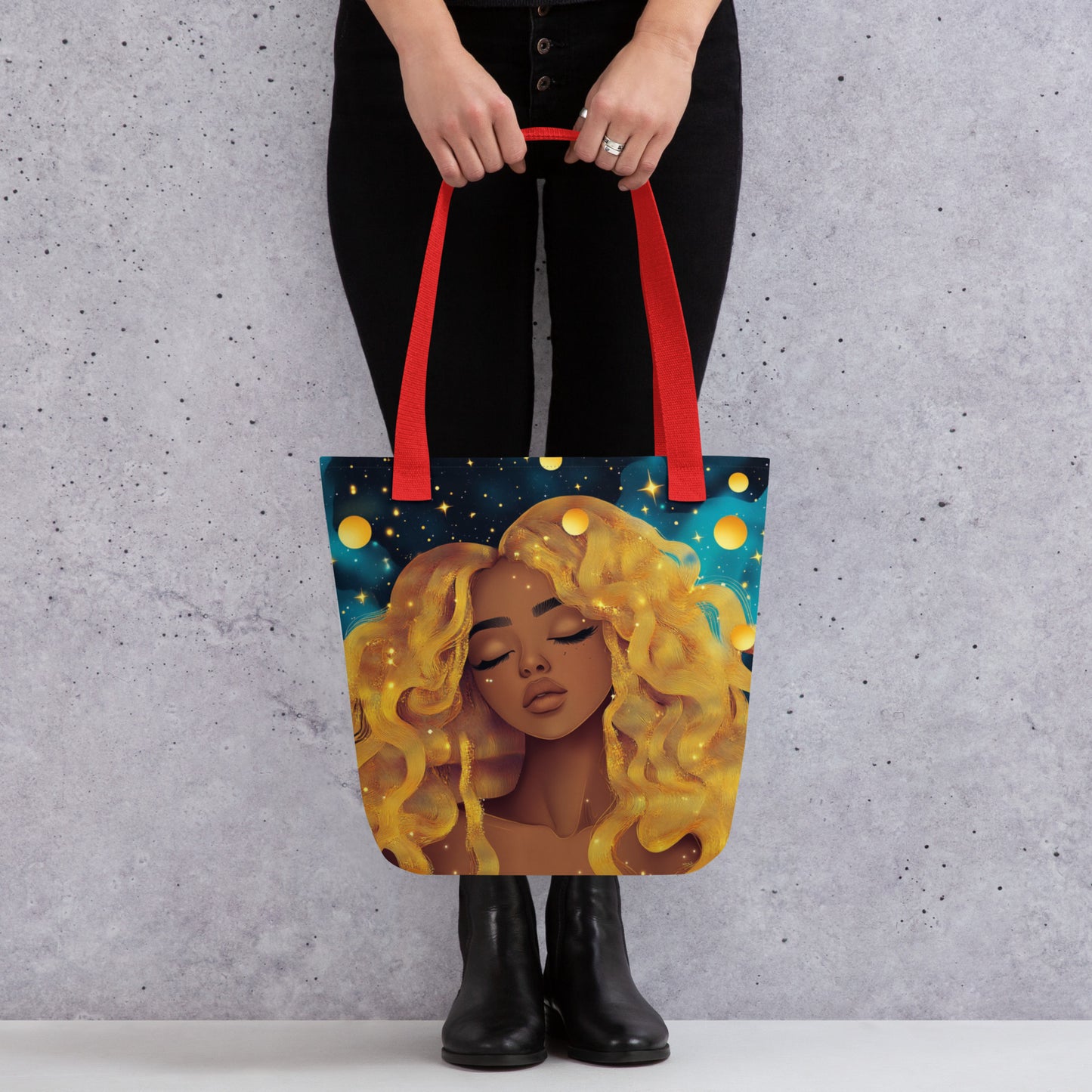 Yellow Celestial Goddess - Tote Bag Yellow Celestial Goddess - Tote Bag Wishstoria