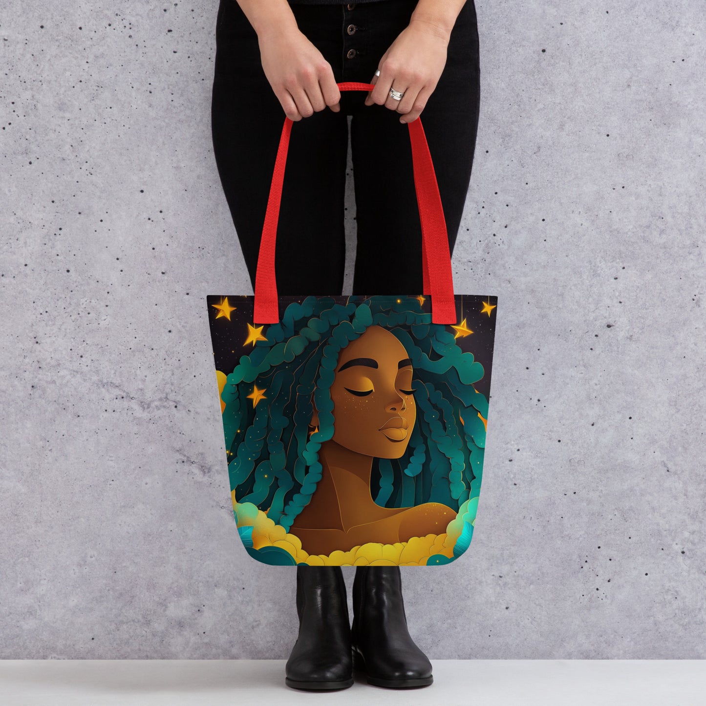 Turquoise Celestial Goddess - Tote Bag Turquoise Celestial Goddess - Tote Bag Wishstoria