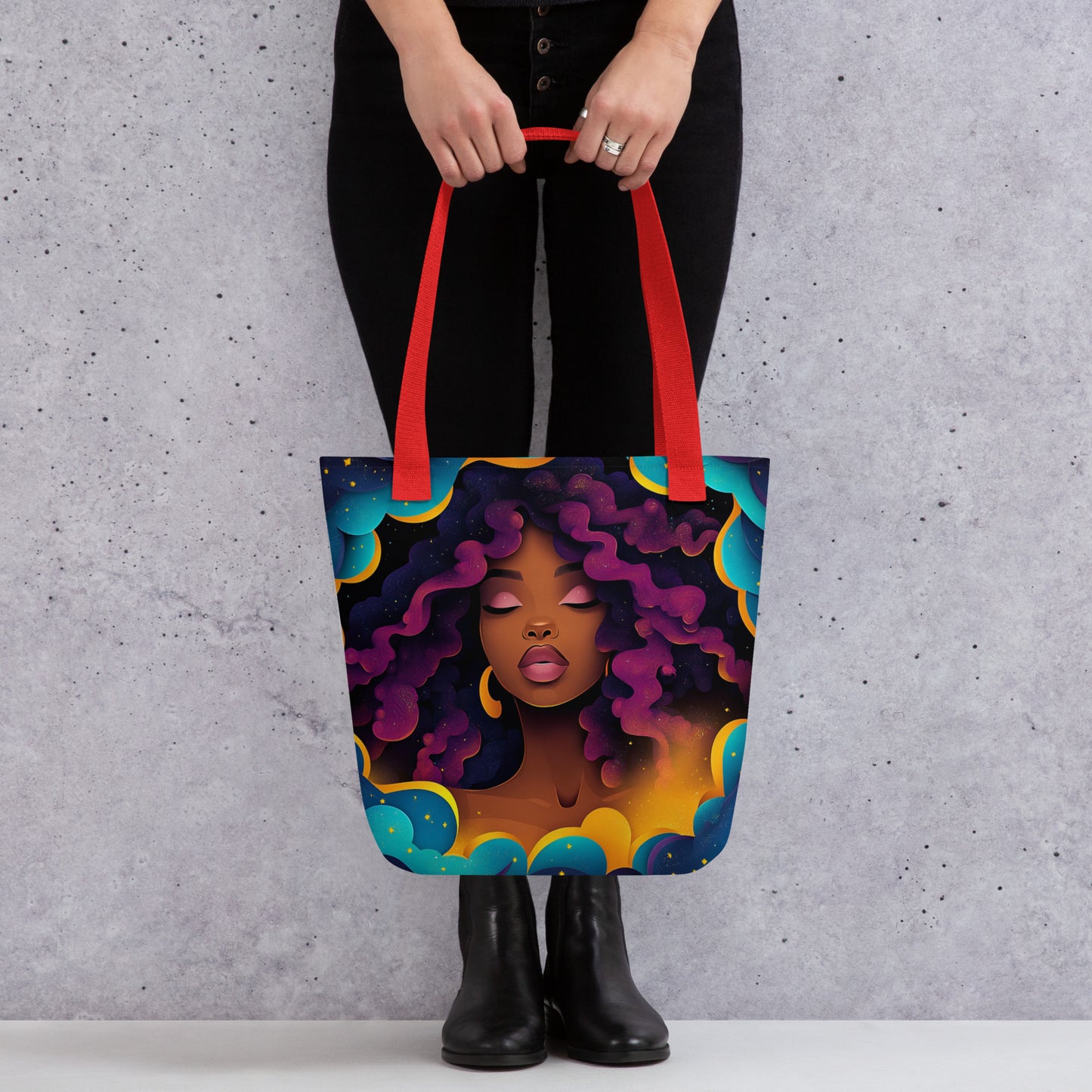 Magenta Celestial Goddess - Tote Bag Magenta Celestial Goddess - Tote Bag Wishstoria