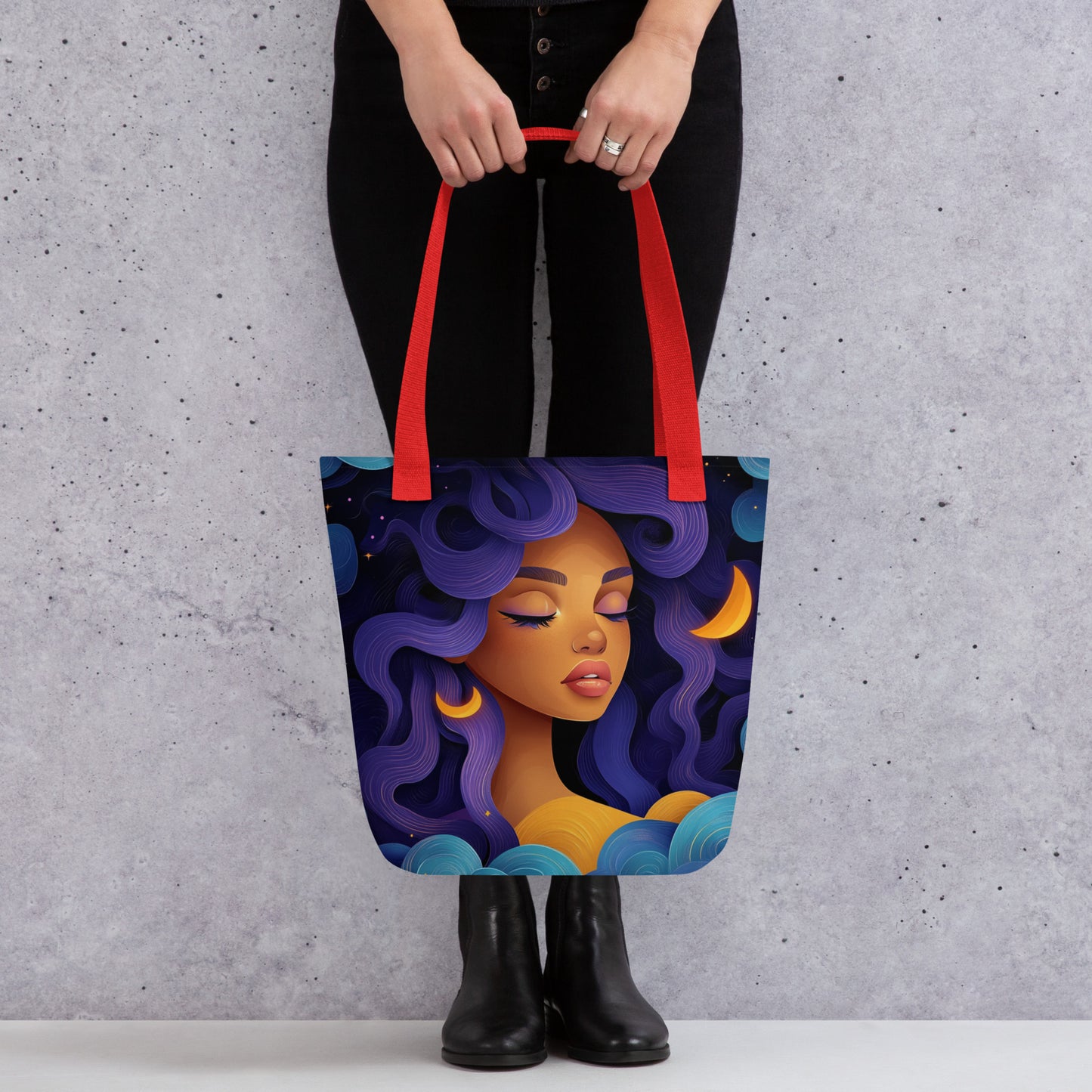 Violet Celestial Goddess - Tote Bag Violet Celestial Goddess - Tote Bag Wishstoria