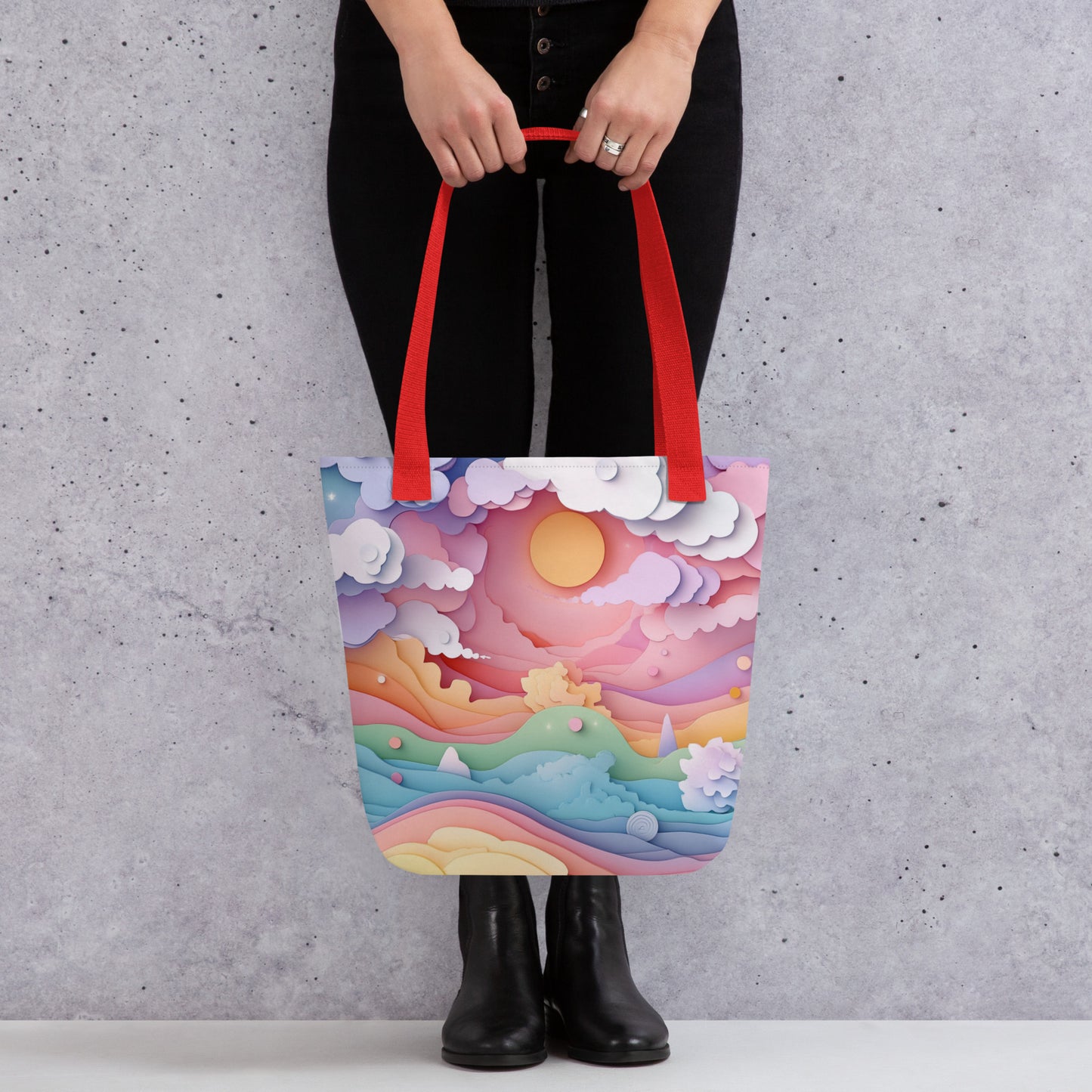 Paper Sunrise - Tote Bag Paper Sunrise - Tote Bag Wishstoria
