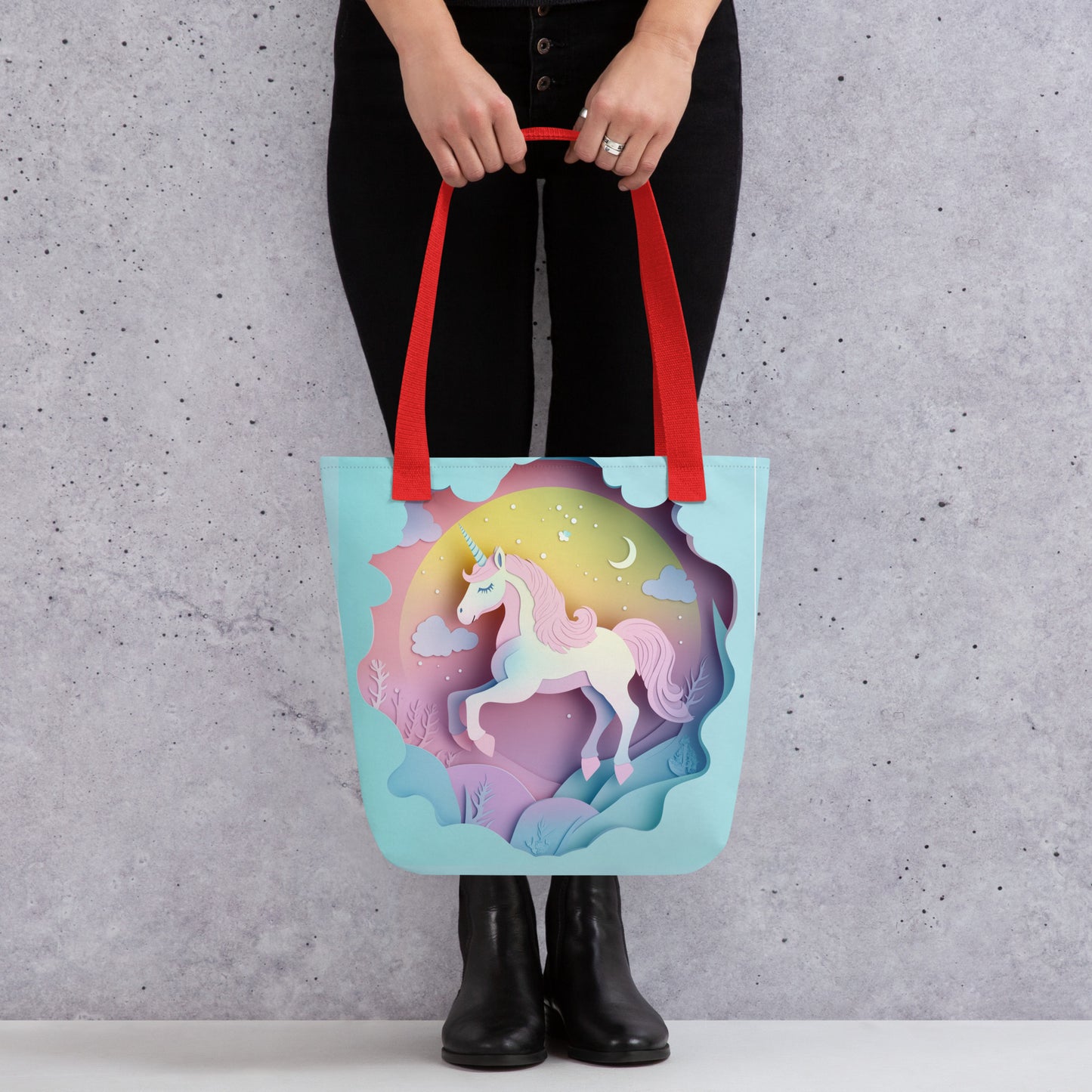 Tote Bag - Whimsical Unicorn Tote Bag - Whimsical Unicorn Wishstoria