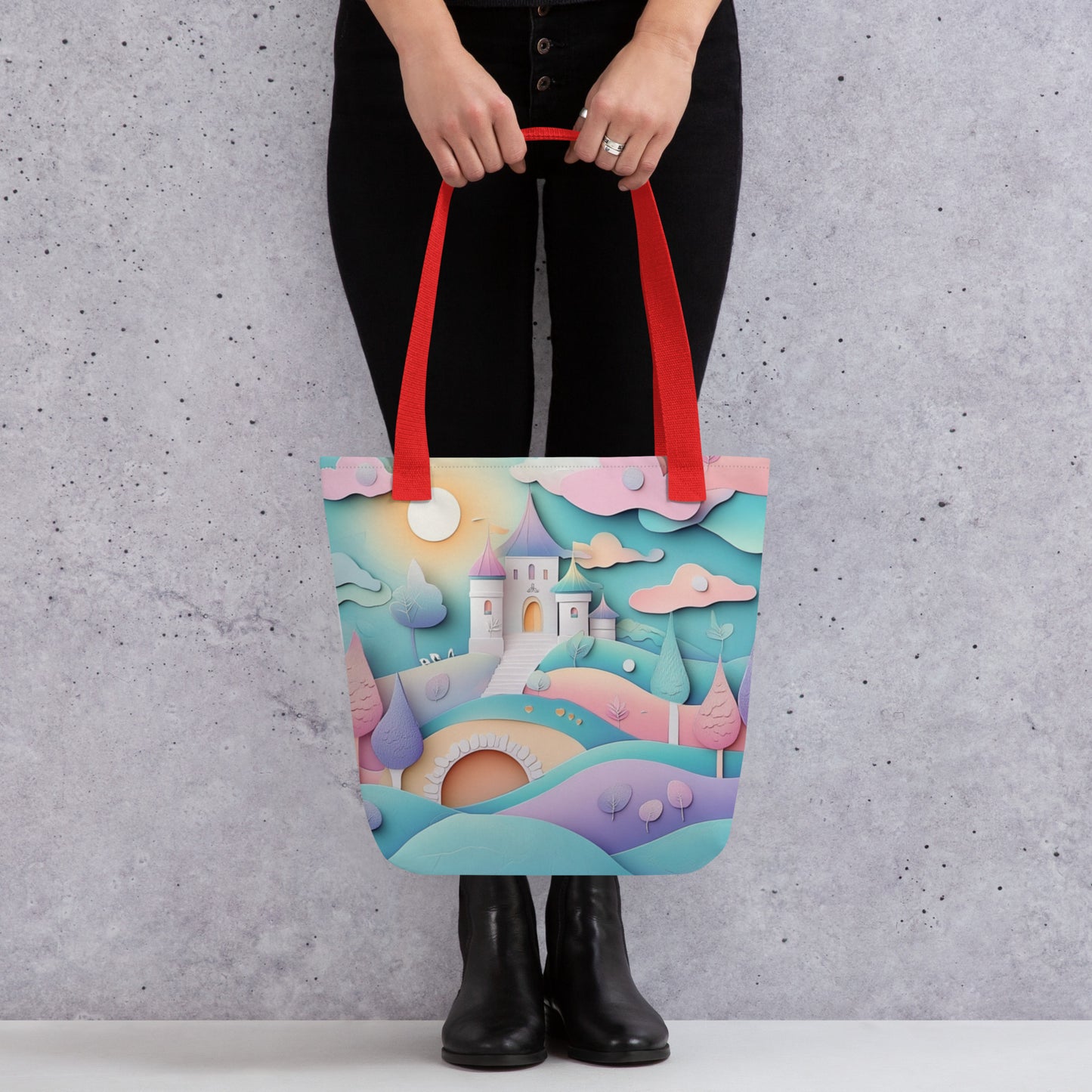 Pastel Castle - Tote Bag Pastel Castle - Tote Bag Wishstoria