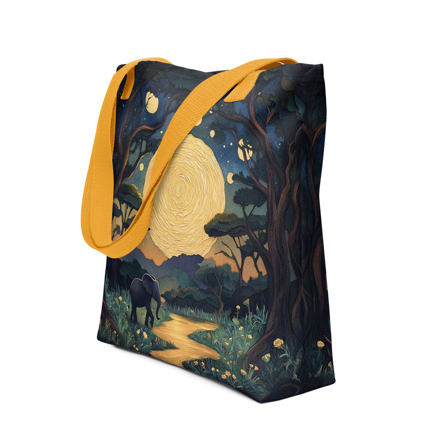 Moonlit Landscape - Tote Bag Moonlit Landscape - Tote Bag Wishstoria