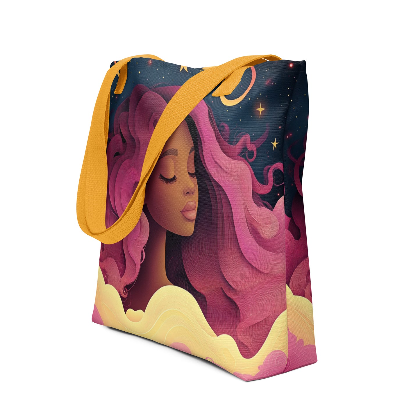 Fuchsia Celestial Goddess - Tote Bag Fuchsia Celestial Goddess - Tote Bag Wishstoria