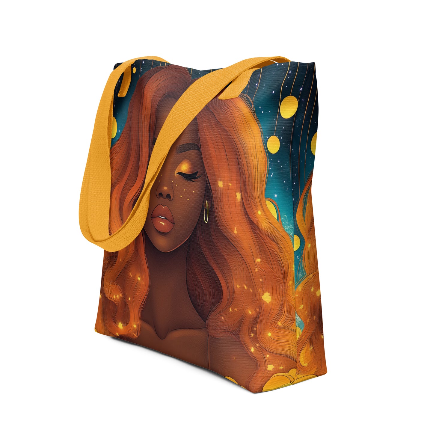 Orange Celestial Goddess - Tote Bag Orange Celestial Goddess - Tote Bag Wishstoria
