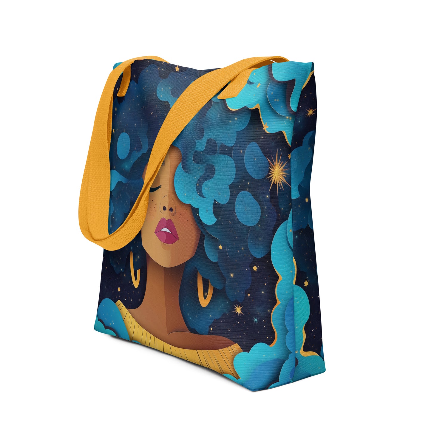 Blue Celestial Goddess - Tote Bag Blue Celestial Goddess - Tote Bag Wishstoria