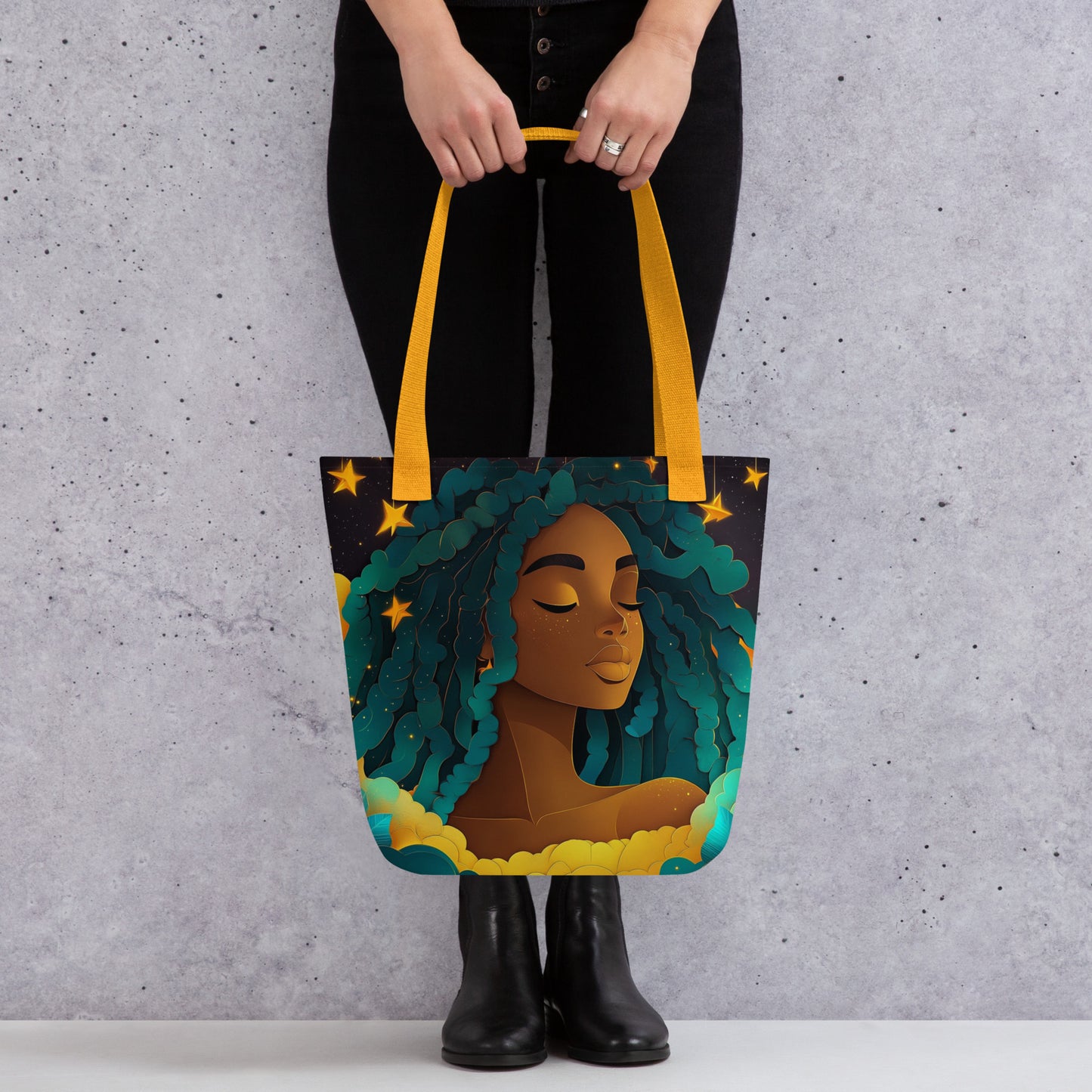 Turquoise Celestial Goddess - Tote Bag Turquoise Celestial Goddess - Tote Bag Wishstoria