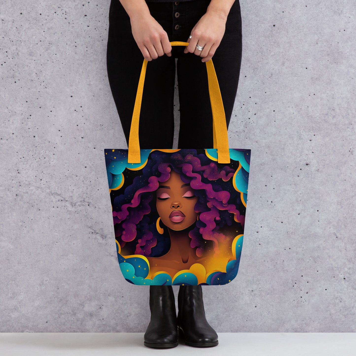 Magenta Celestial Goddess - Tote Bag Magenta Celestial Goddess - Tote Bag Wishstoria