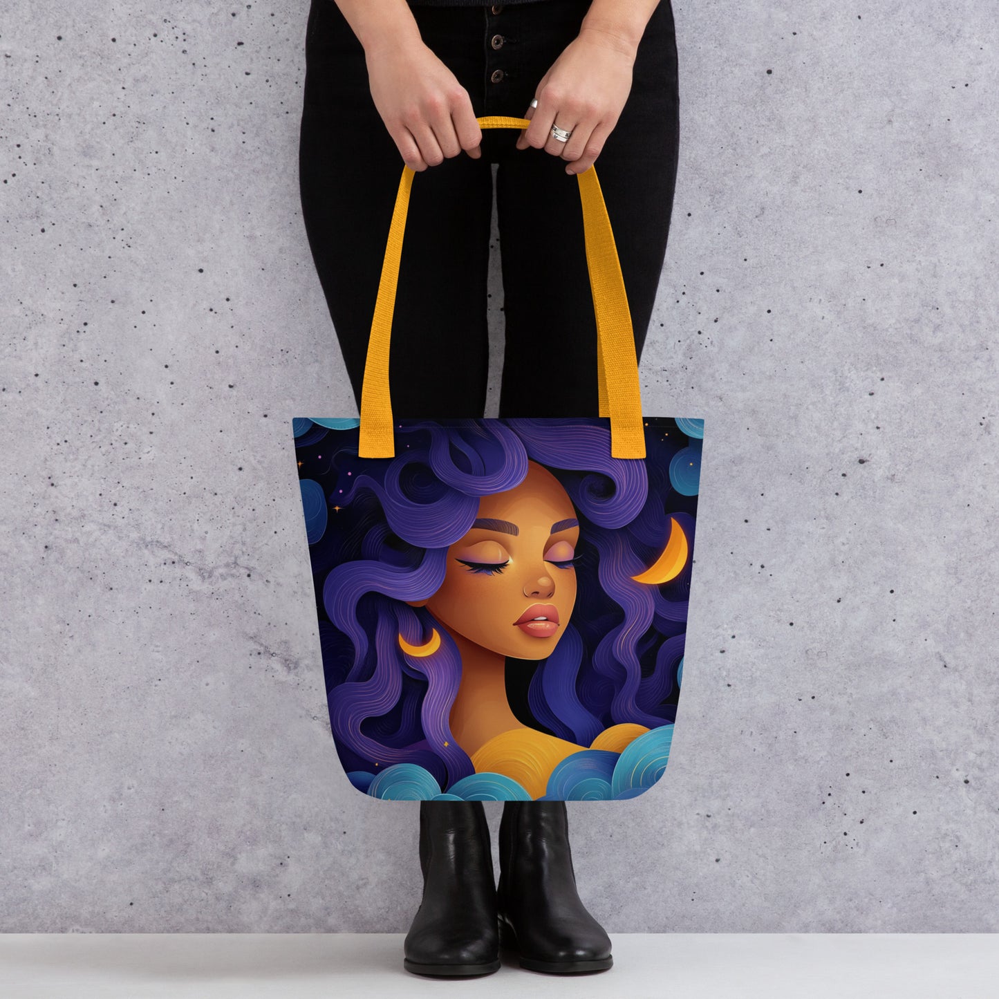 Violet Celestial Goddess - Tote Bag Violet Celestial Goddess - Tote Bag Wishstoria