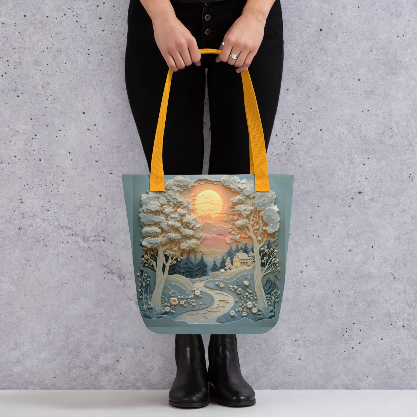 Glowing Landscape - Tote Bag Glowing Landscape - Tote Bag Wishstoria