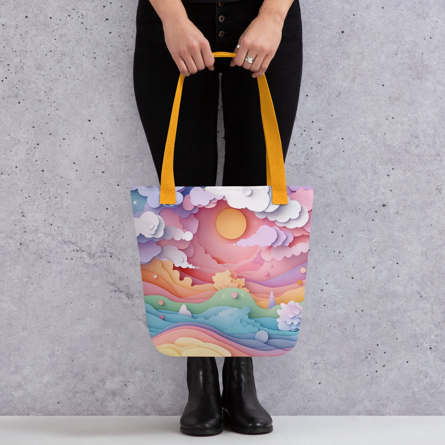 Paper Sunrise - Tote Bag Paper Sunrise - Tote Bag Wishstoria