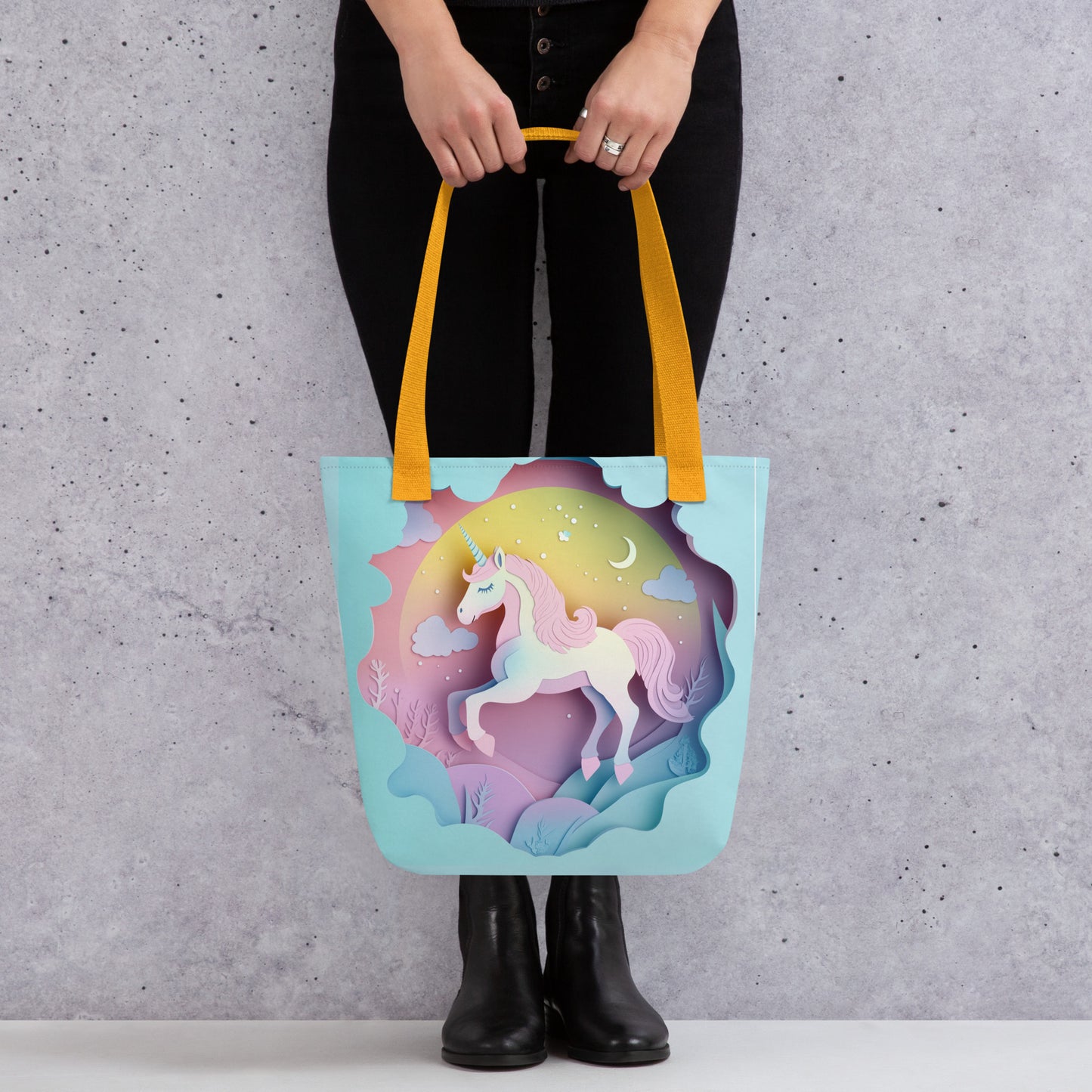 Tote Bag - Whimsical Unicorn Tote Bag - Whimsical Unicorn Wishstoria