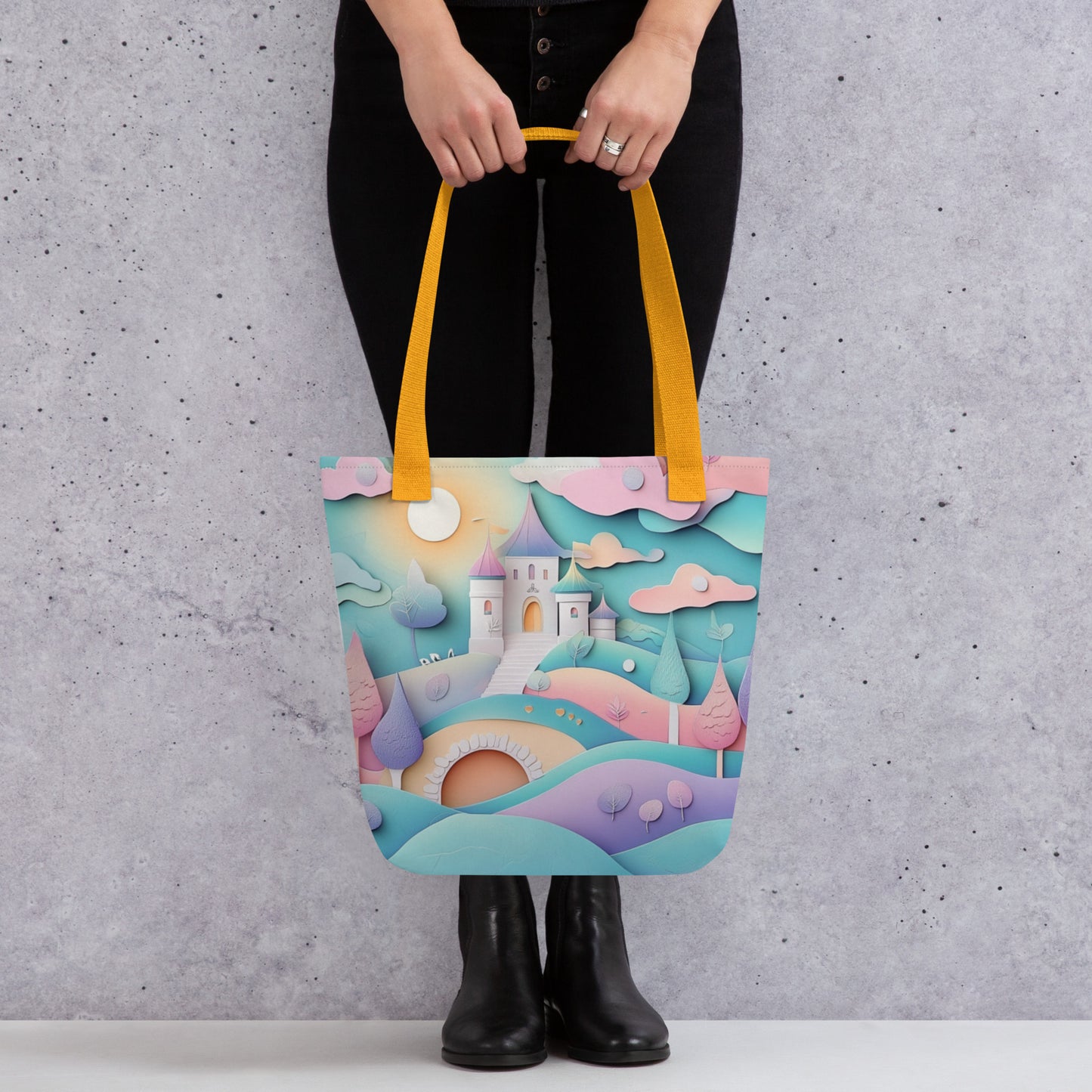 Pastel Castle - Tote Bag Pastel Castle - Tote Bag Wishstoria