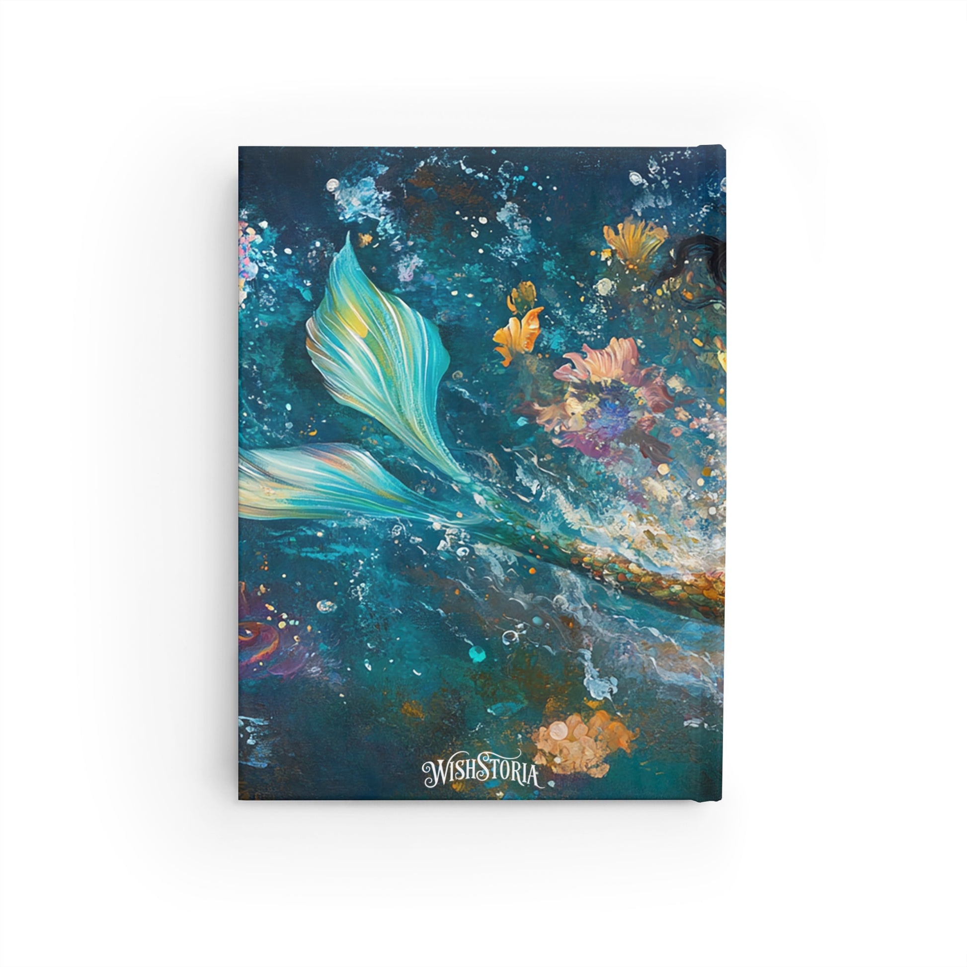 Watercolor Mermaid - Mini Hardcover Journal   Watercolor Mermaid - Mini Hardcover Journal Wishstoria