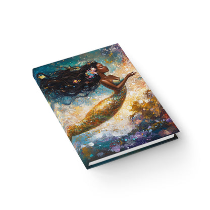 Watercolor Mermaid - Mini Hardcover Journal   Watercolor Mermaid - Mini Hardcover Journal Wishstoria