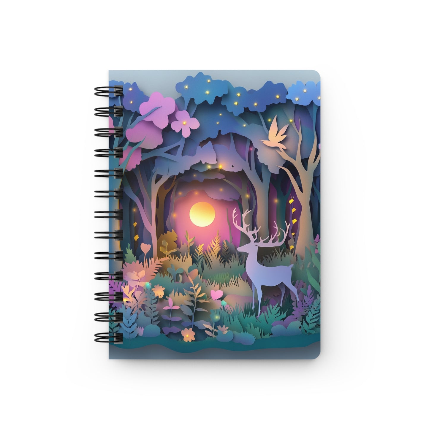 Illuminated Forest - Spiral Bound Journal Wishstoria Stationery Store