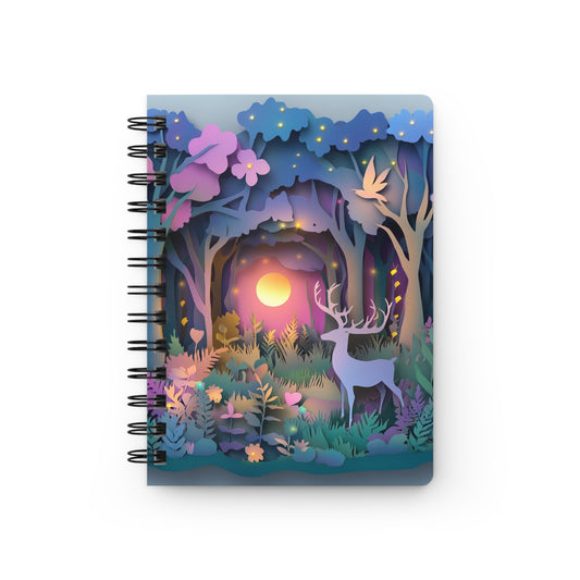 Illuminated Forest - Spiral Bound Journal Wishstoria Stationery Store
