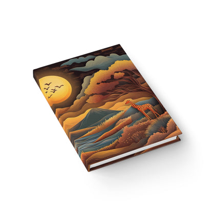 Sunset African Landscape - Mini Hardcover Journal   Sunset African Landscape - Mini Hardcover Journal Wishstoria
