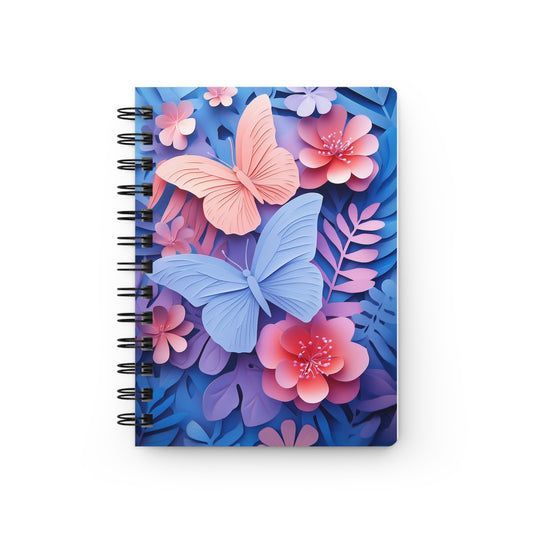 Spiral Bound Journal - Delightful Butterflies   Spiral Bound Journal - Delightful Butterflies Wishstoria