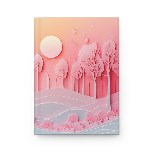 Dreamy Pink Forest - Standard Hardcover Journal   Dreamy Pink Forest - Standard Hardcover Journal Wishstoria