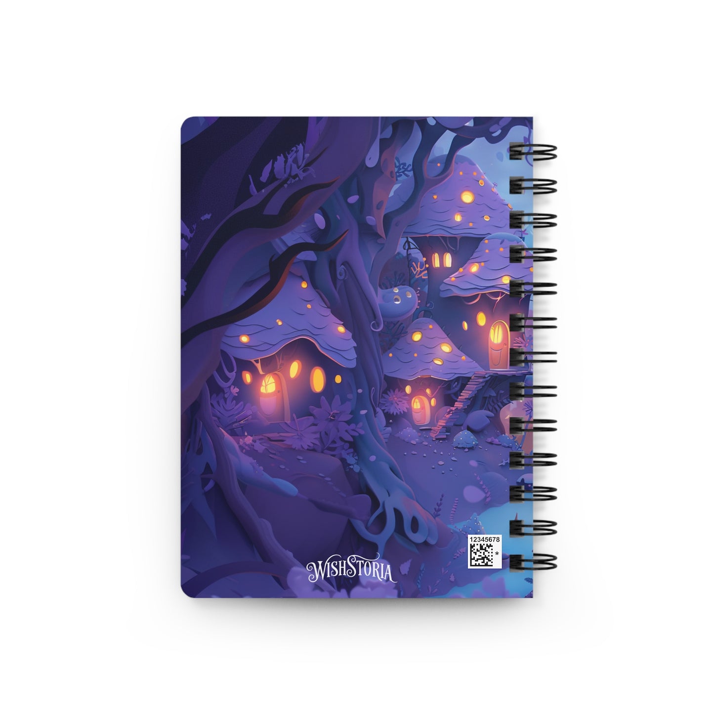 Spiral Lined Notebook - Fairy Village   Spiral Lined Notebook - Fairy Village Wishstoria