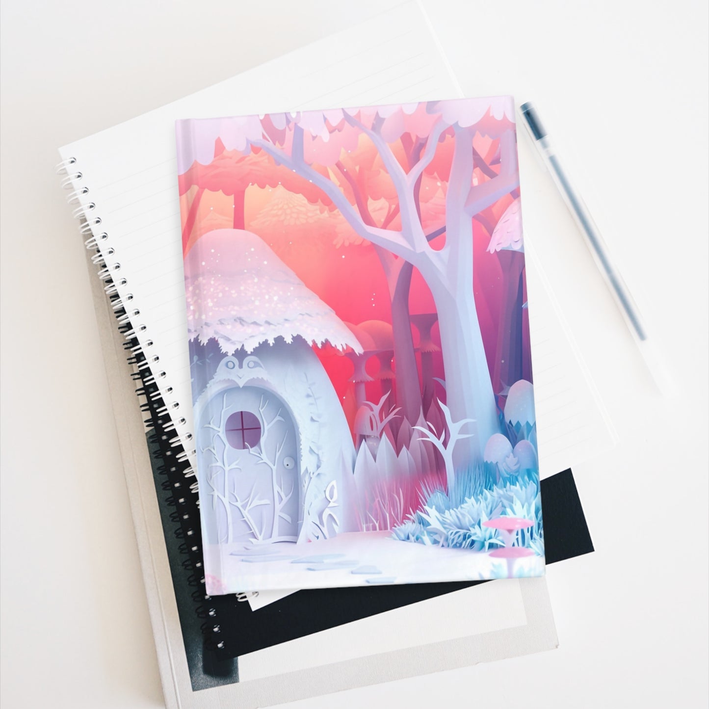 Enchanted cottage - Mini Hardcover Journal   Enchanted cottage - Mini Hardcover Journal Wishstoria