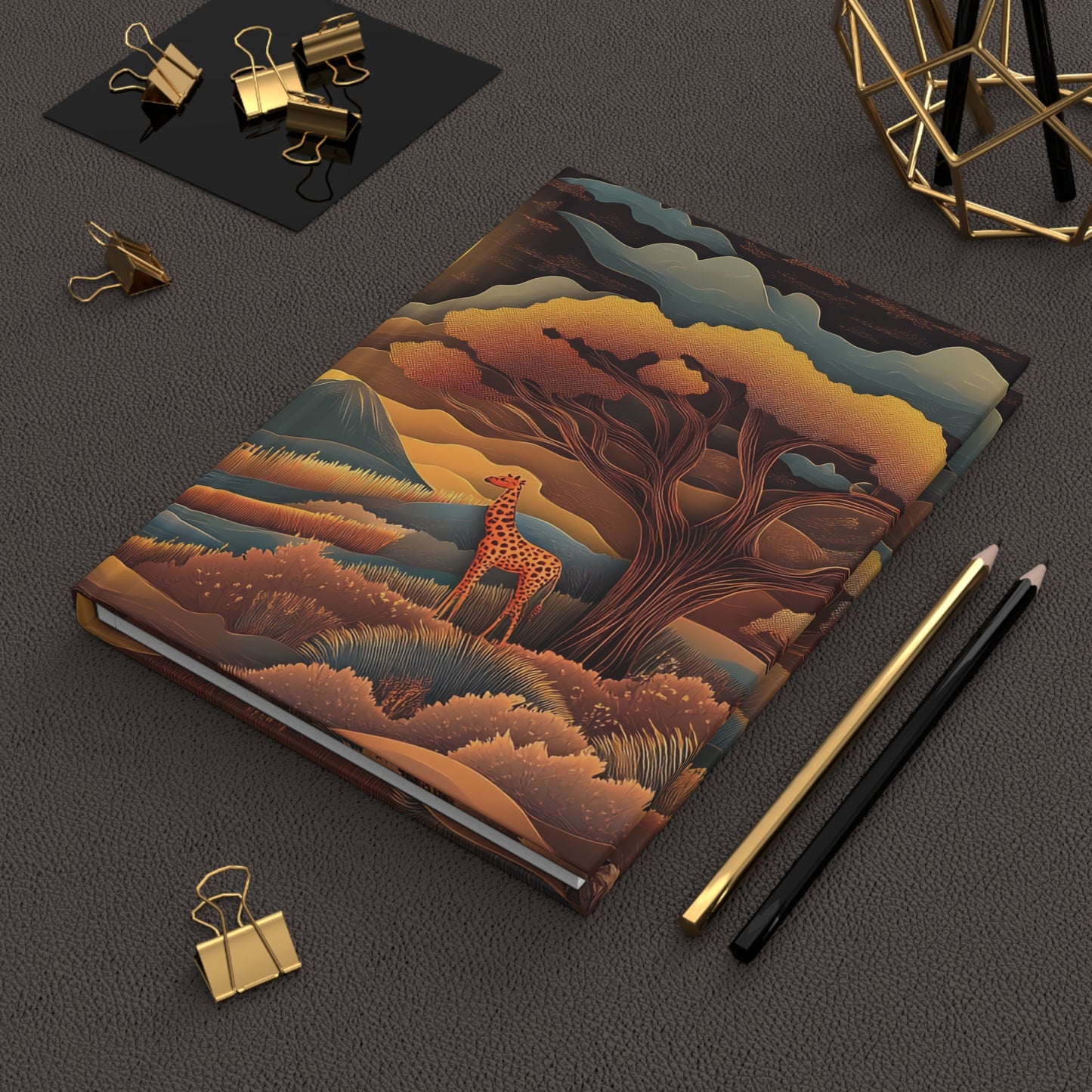 Sunset African Landscape - Standard Hardcover Journal   Sunset African Landscape - Standard Hardcover Journal Wishstoria