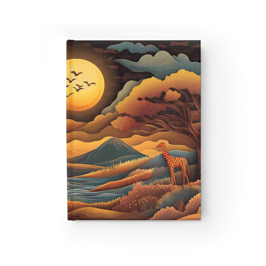 Sunset African Landscape - Mini Hardcover Journal   Sunset African Landscape - Mini Hardcover Journal Wishstoria