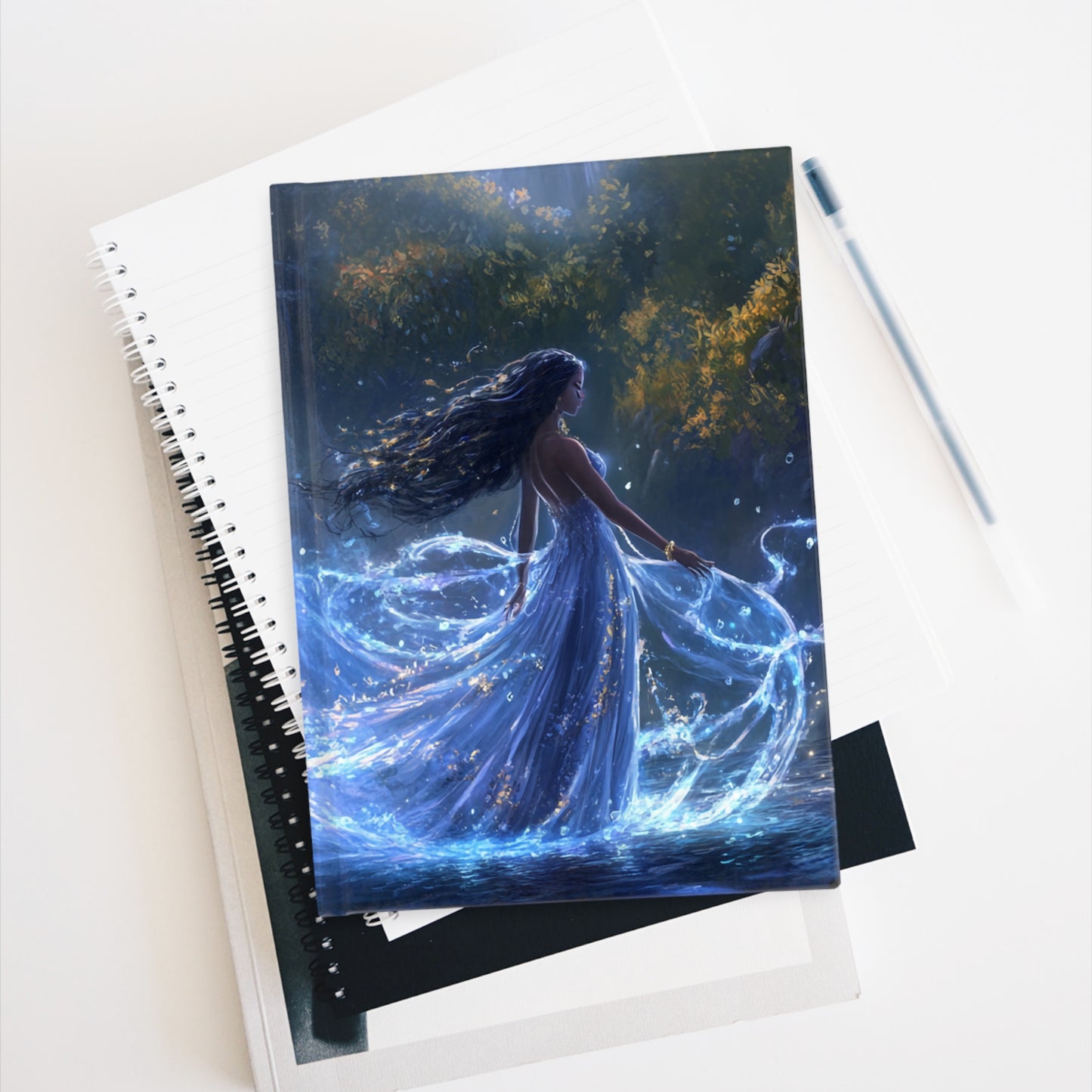 Water Goddess - Mini Hardcover Journal   Water Goddess - Mini Hardcover Journal Wishstoria